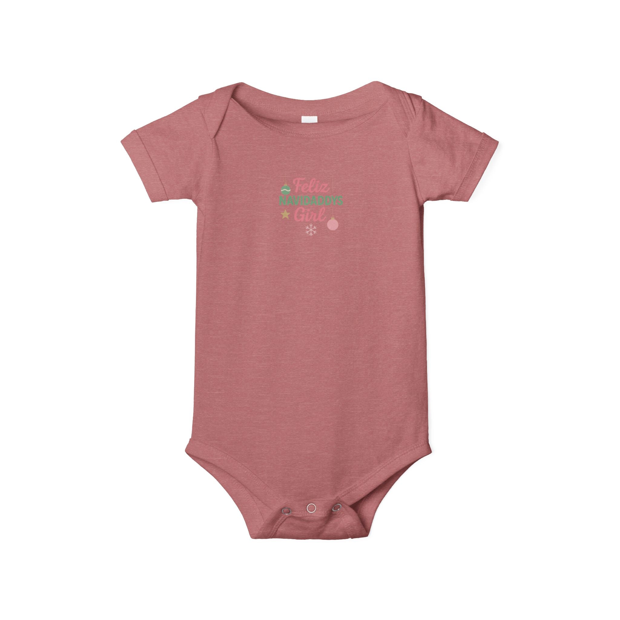 Daddy's Girl Infant Jersey One Piece Feliz Navidaddy's GIrl