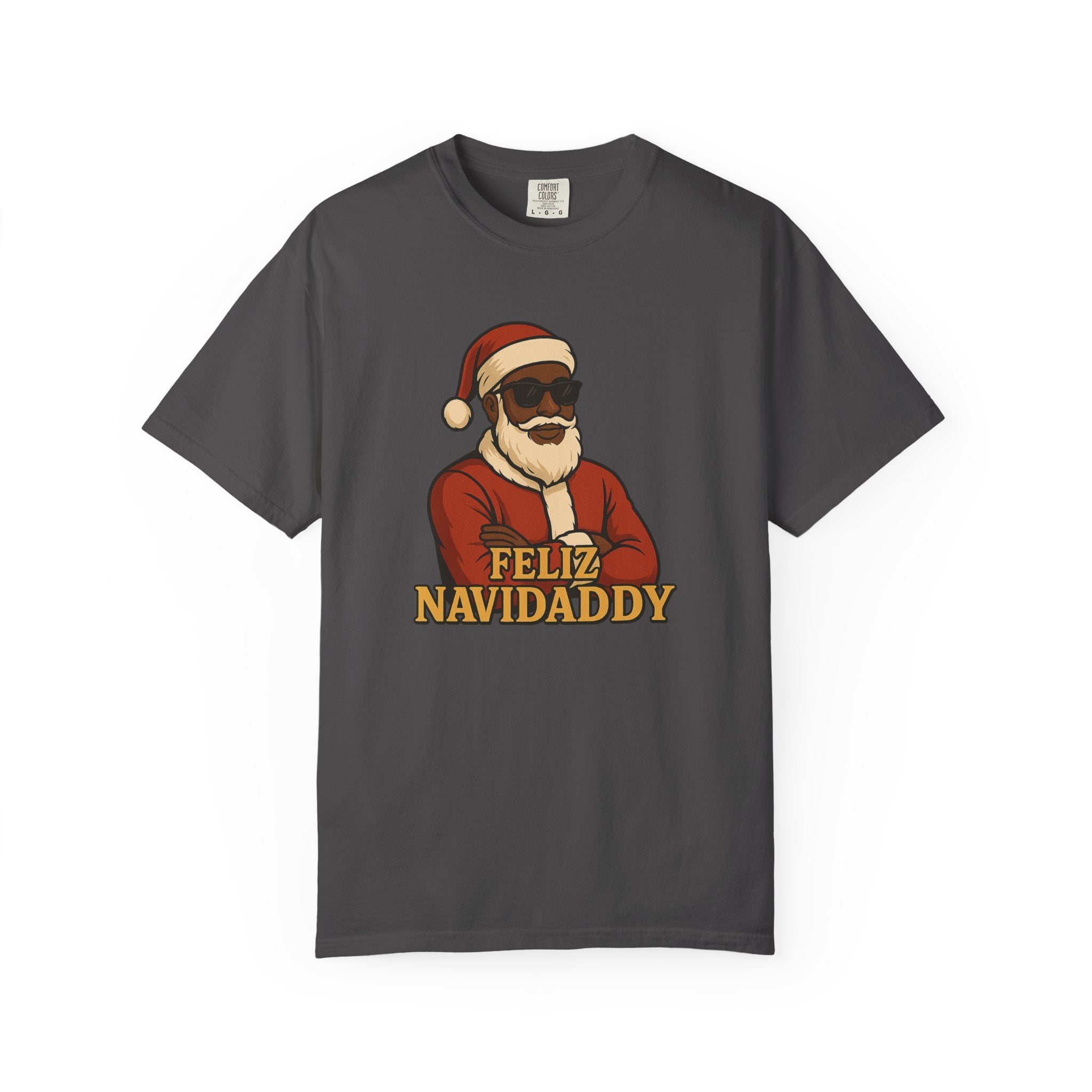 Black Santa Feliz Navidaddy T Shirt