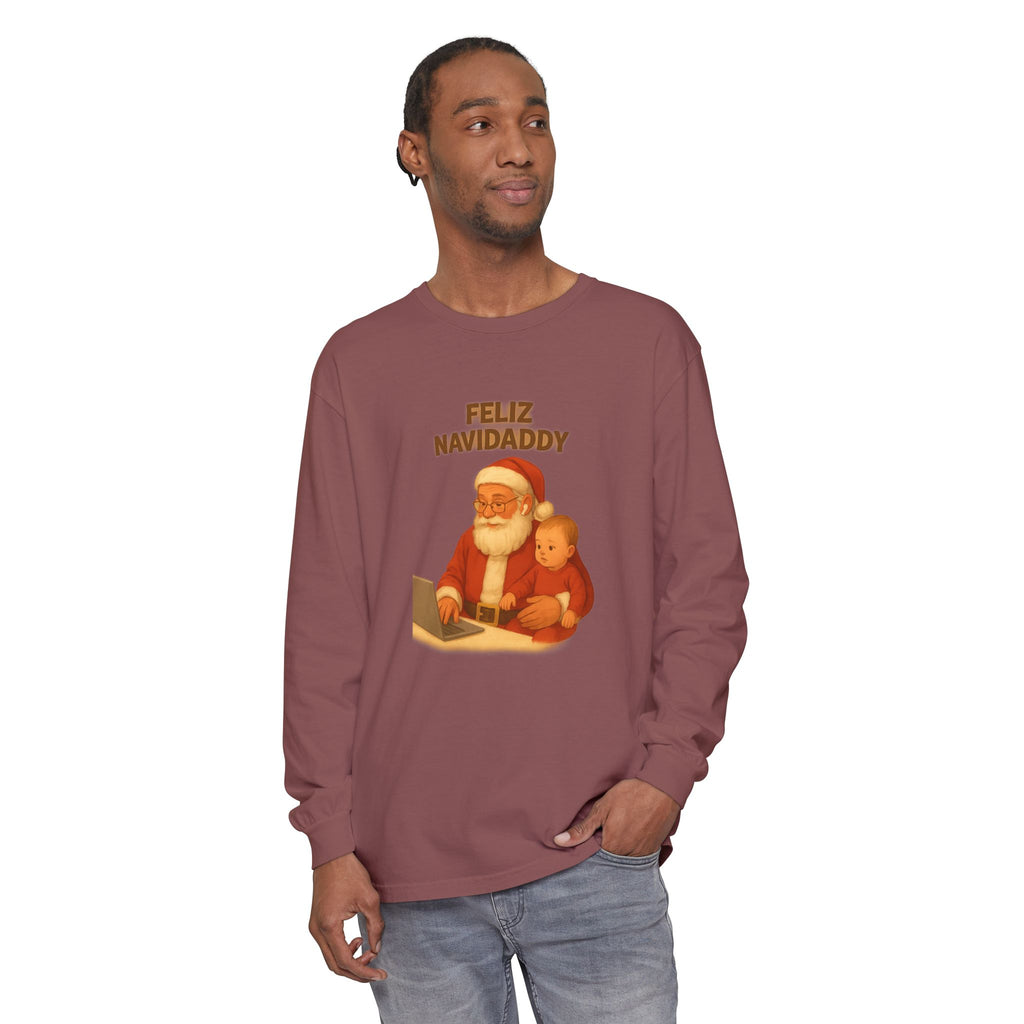 Working Dad Long Sleeve Feliz Navidaddy