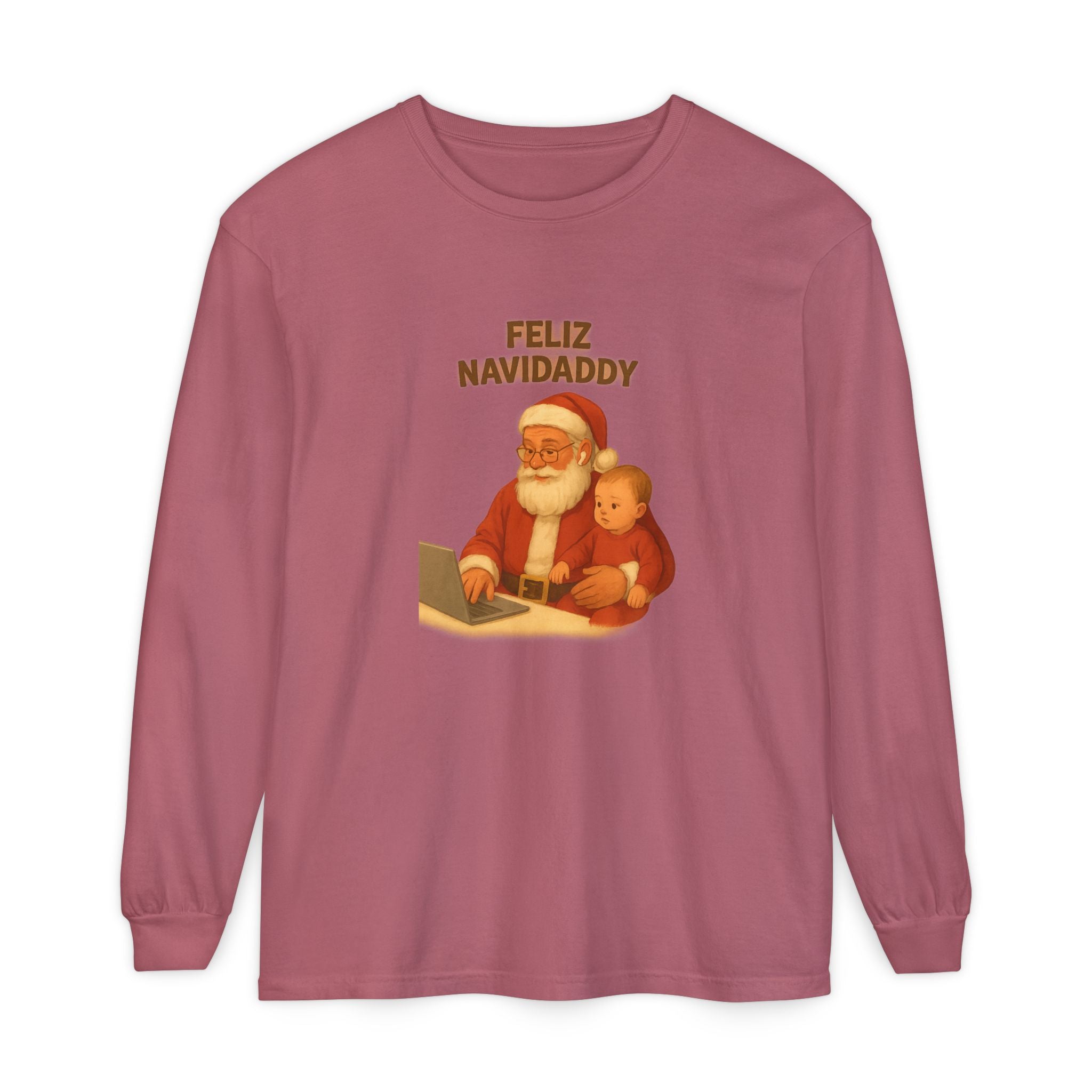 Working Dad Long Sleeve Feliz Navidaddy