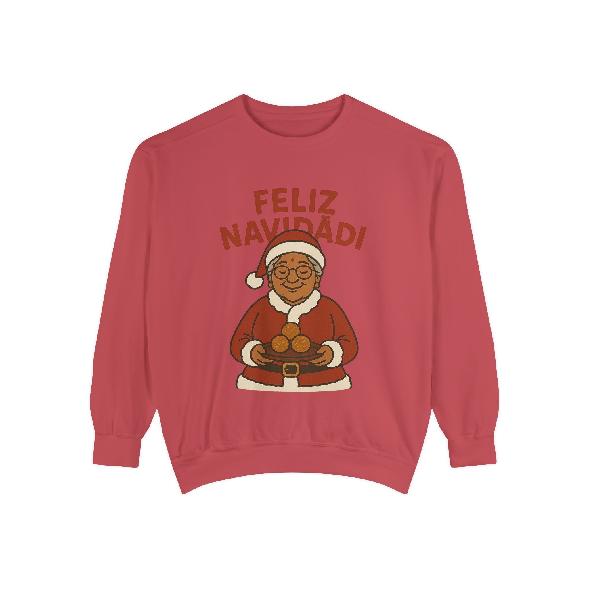 Feliz Navidadi Indian Grandma Santa Sweatshirt