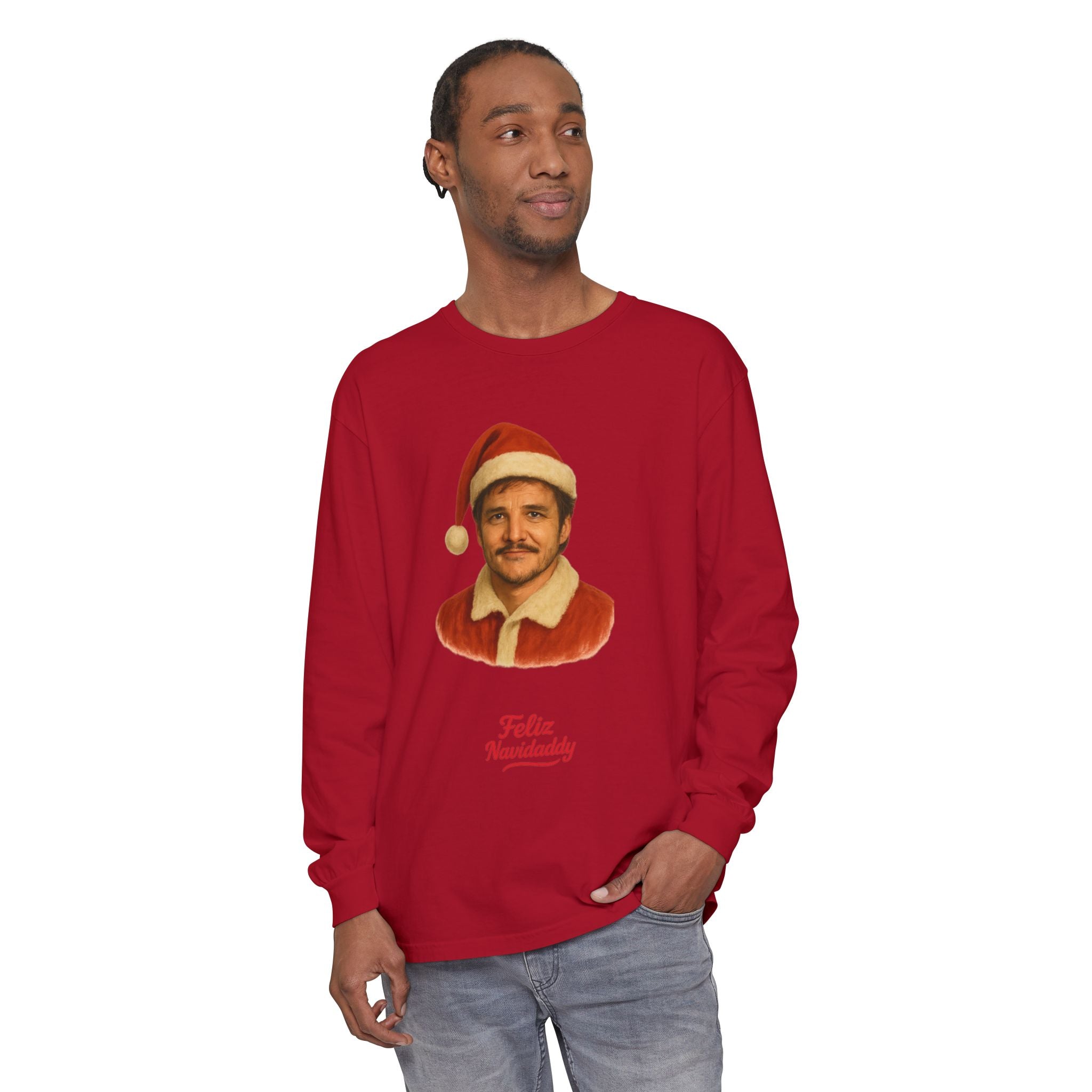 Pedro Pascal Feliz Navidaddy Long Sleeve