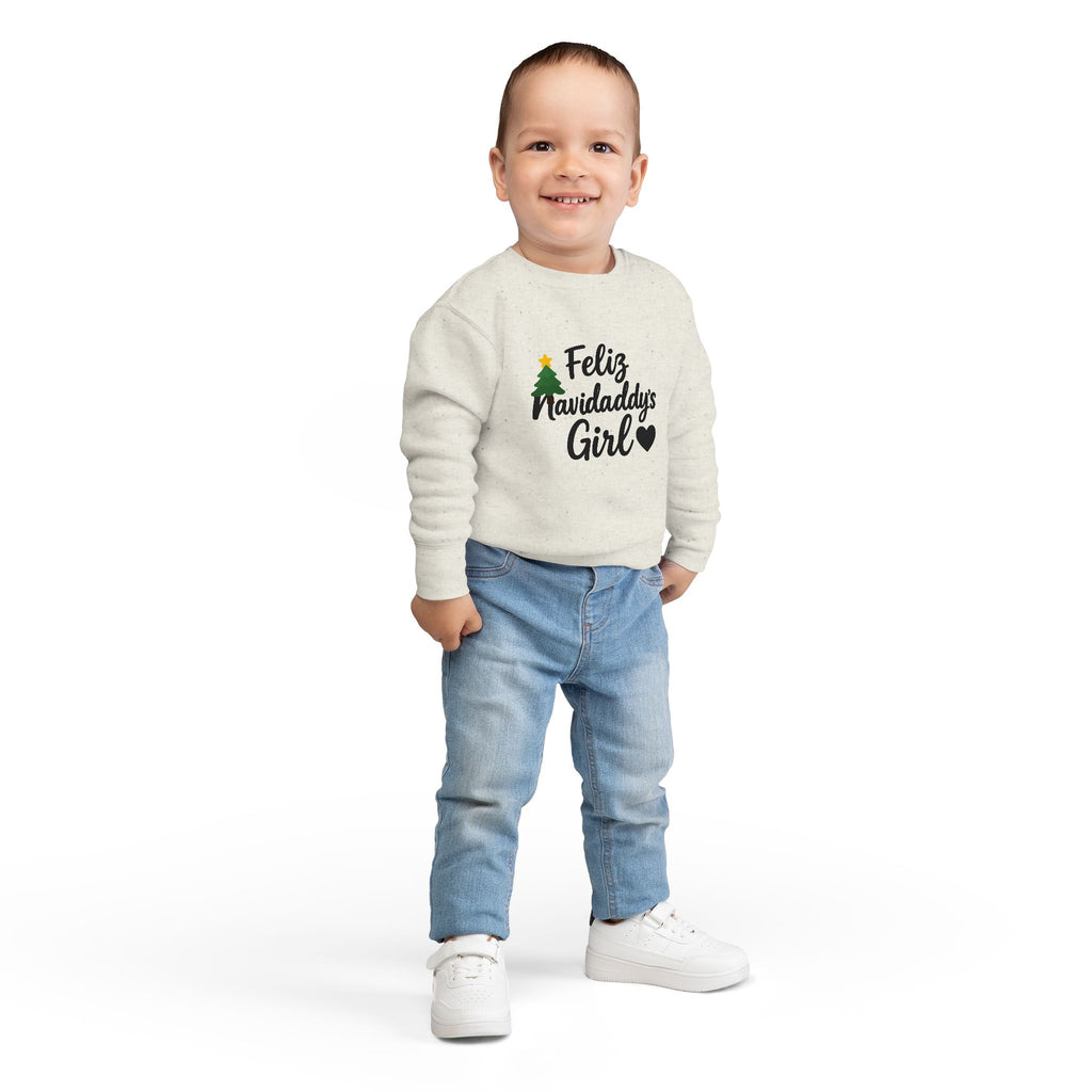 Feliz Navidaddy's Girl Toddler Sweatshirt