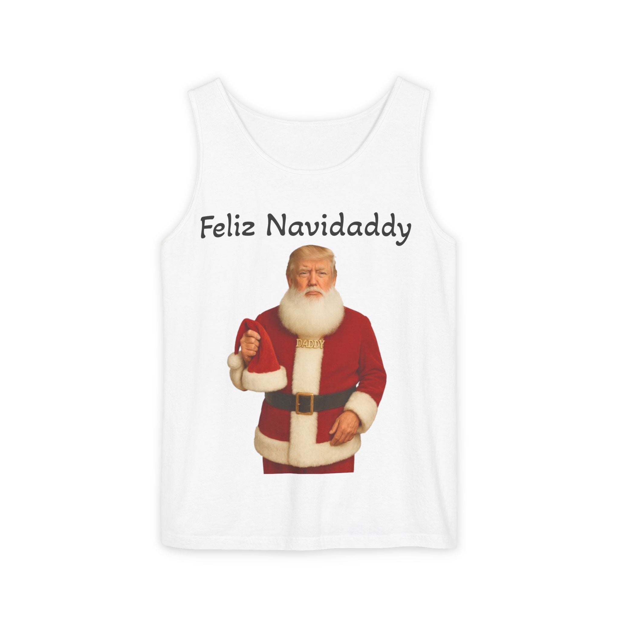 Feliz Navidaddy Tank Top | Unisex Holiday T-Shirt, Santa Claus Shirt, Funny Christmas Apparel, Navidad Gift