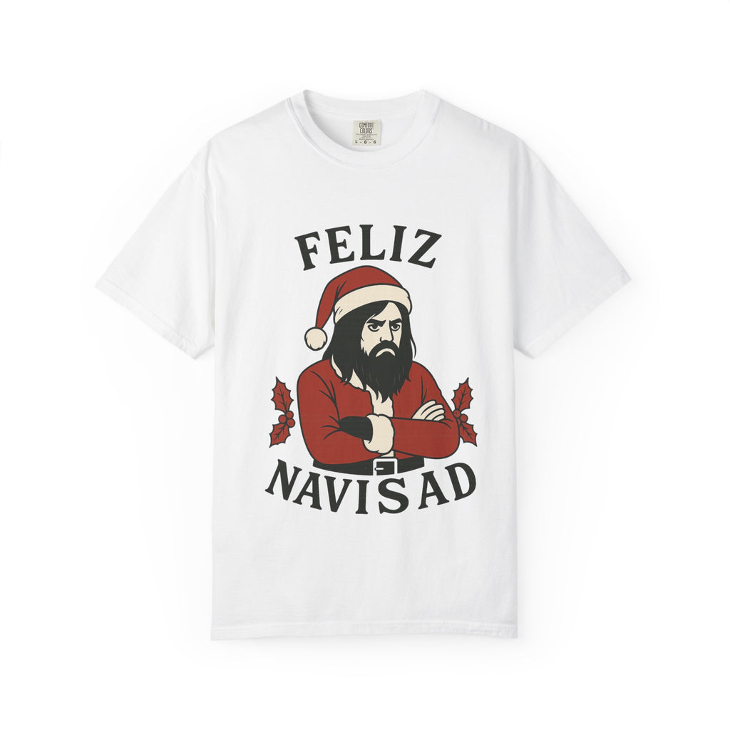 Feliz NaviSAD Emo Santa T Shirt
