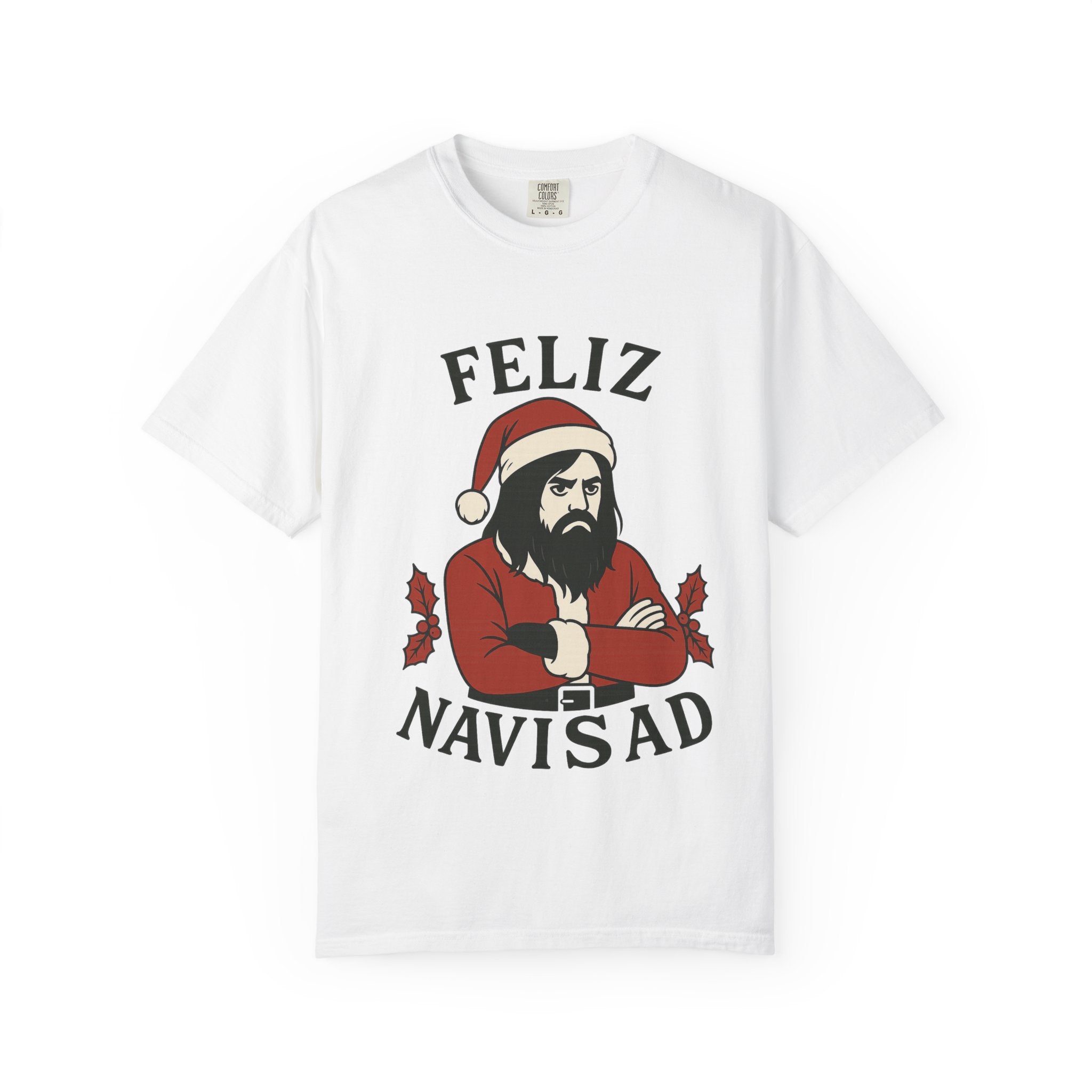 Feliz NaviSAD Emo Santa T Shirt