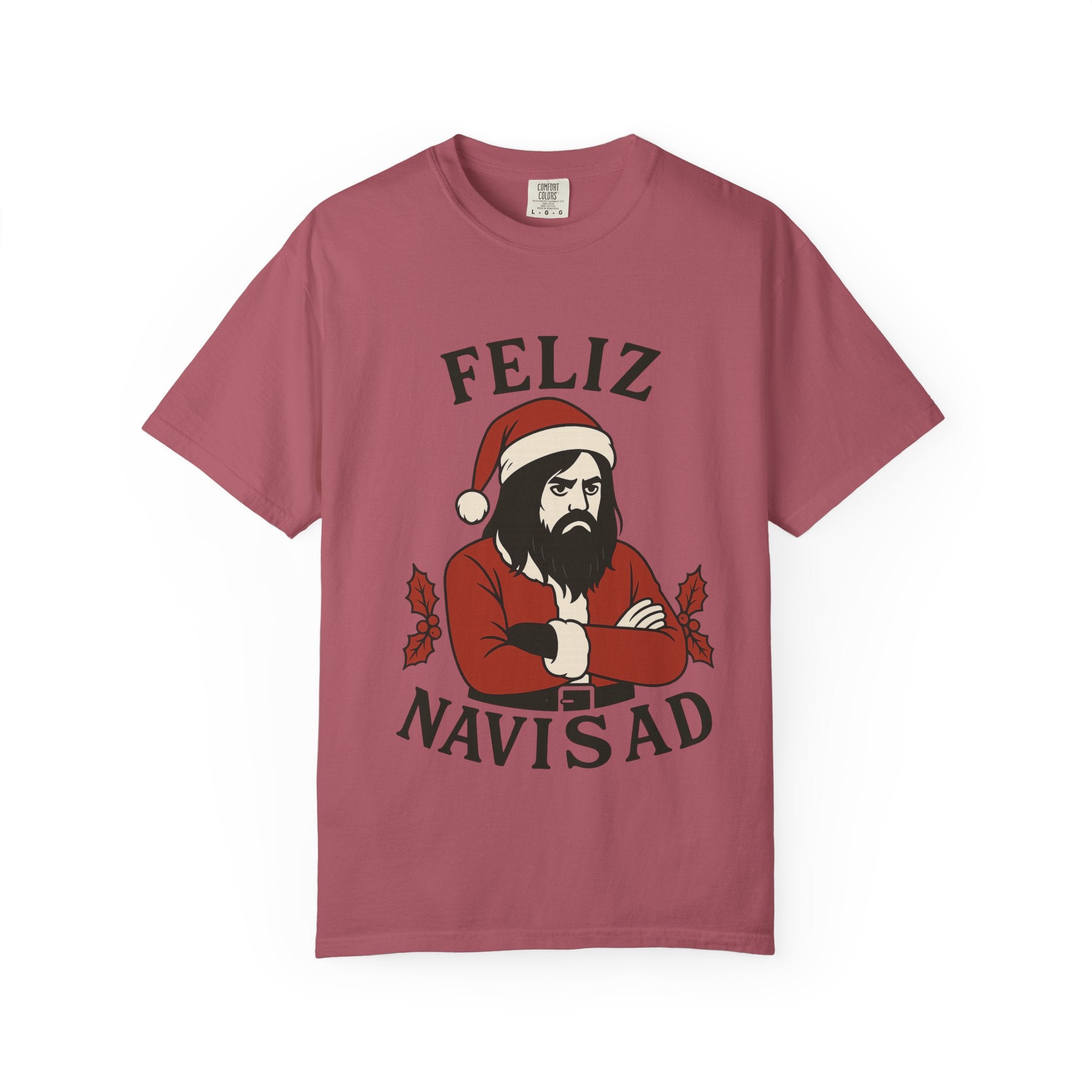 Feliz NaviSAD Emo Santa T Shirt