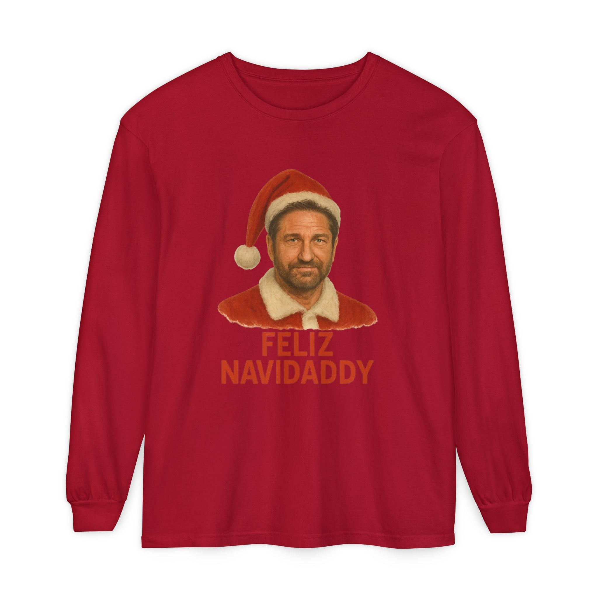Gerard Butler Feliz Navidaddy Long Sleeve
