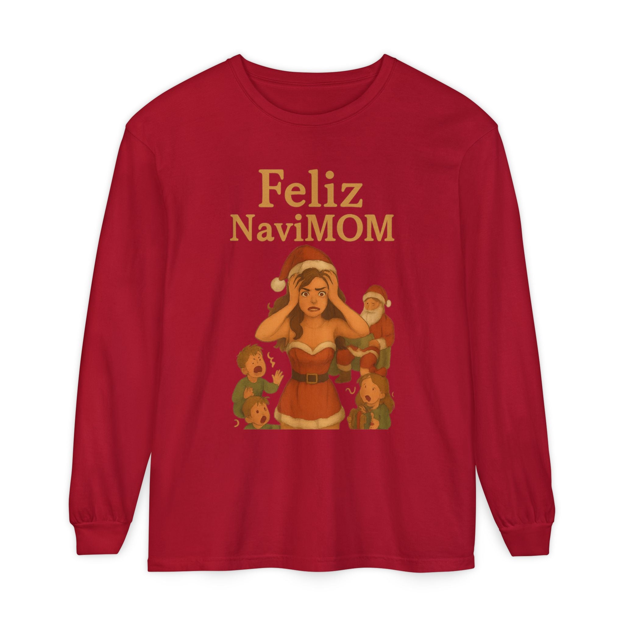 Stressed Chrismas Mom FeliznaviMOM