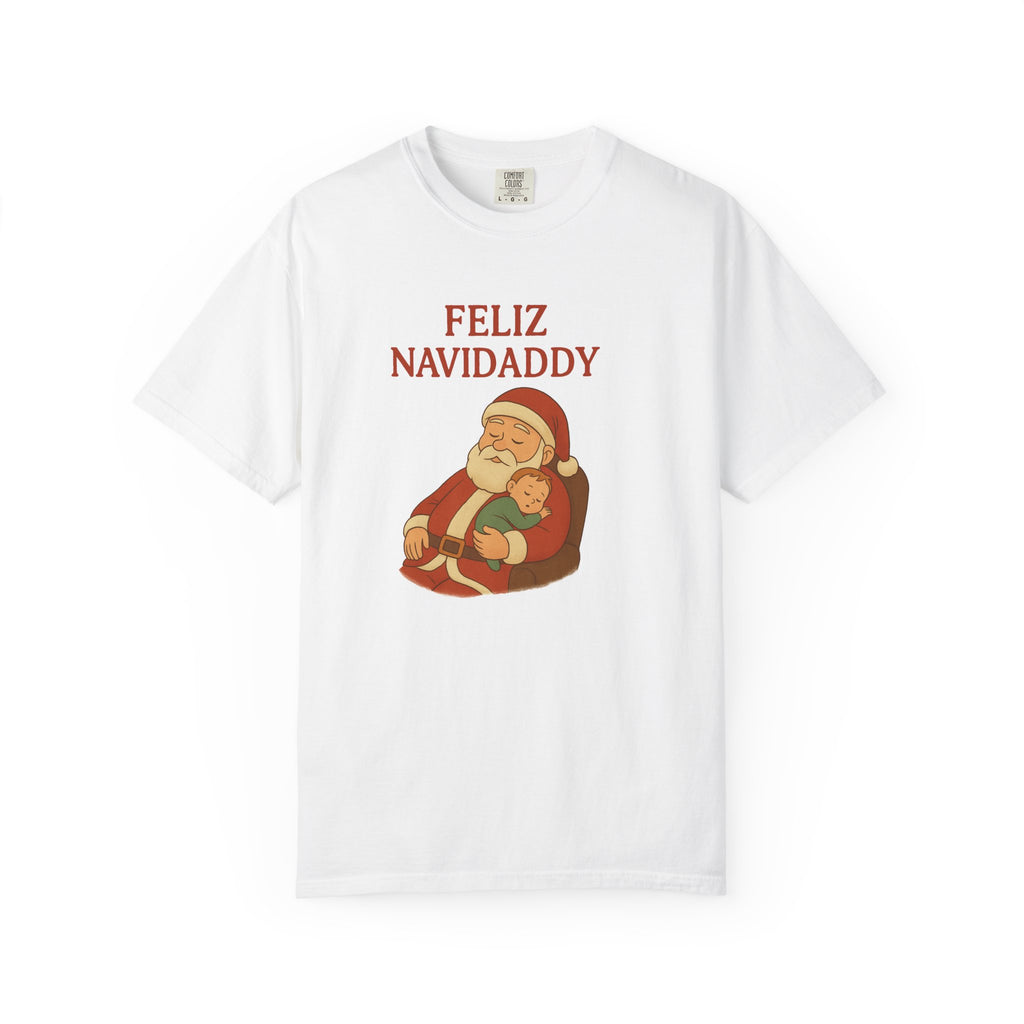 Feliz Navidaddy Sleeping Dad and Baby T Shirt