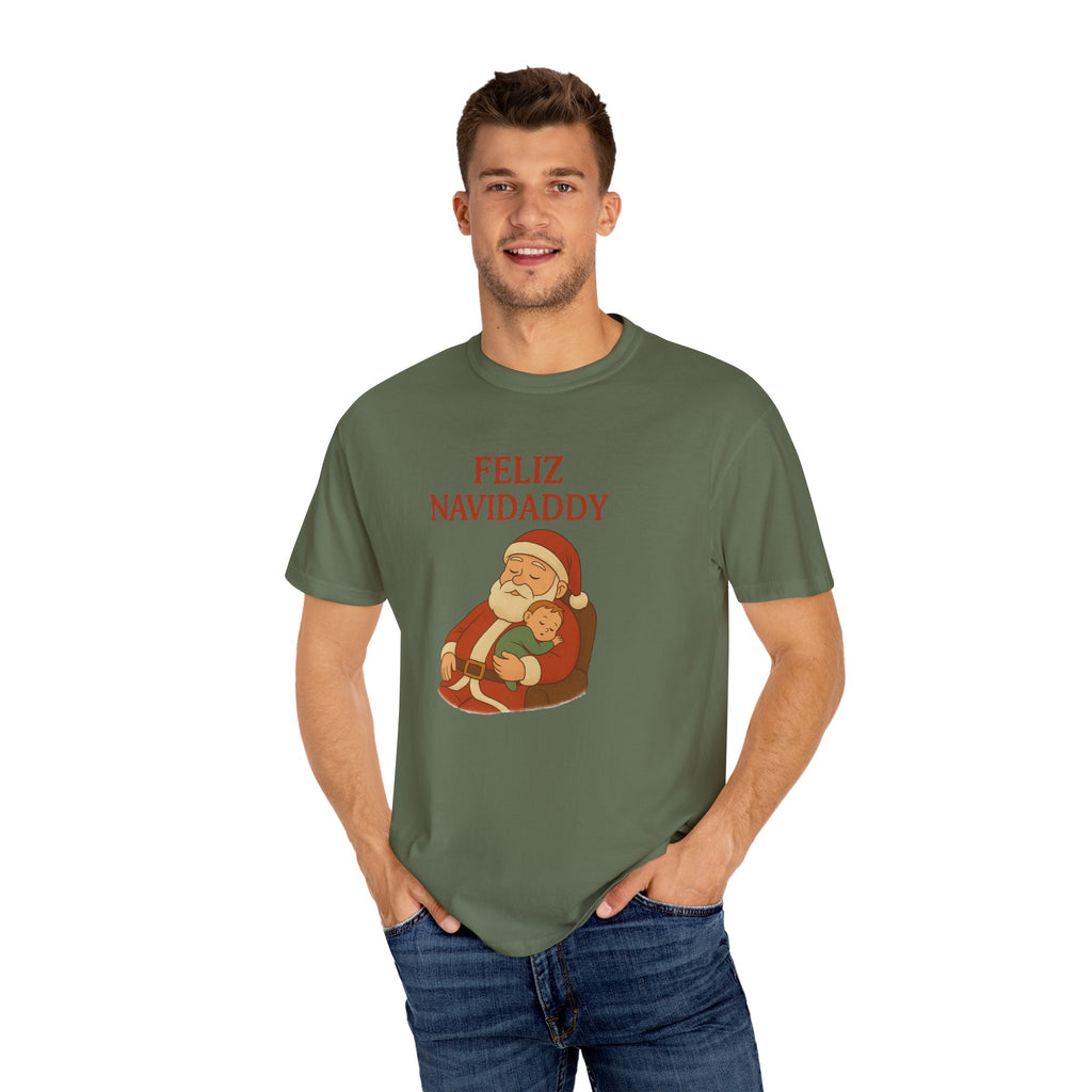 Feliz Navidaddy Sleeping Dad and Baby T Shirt