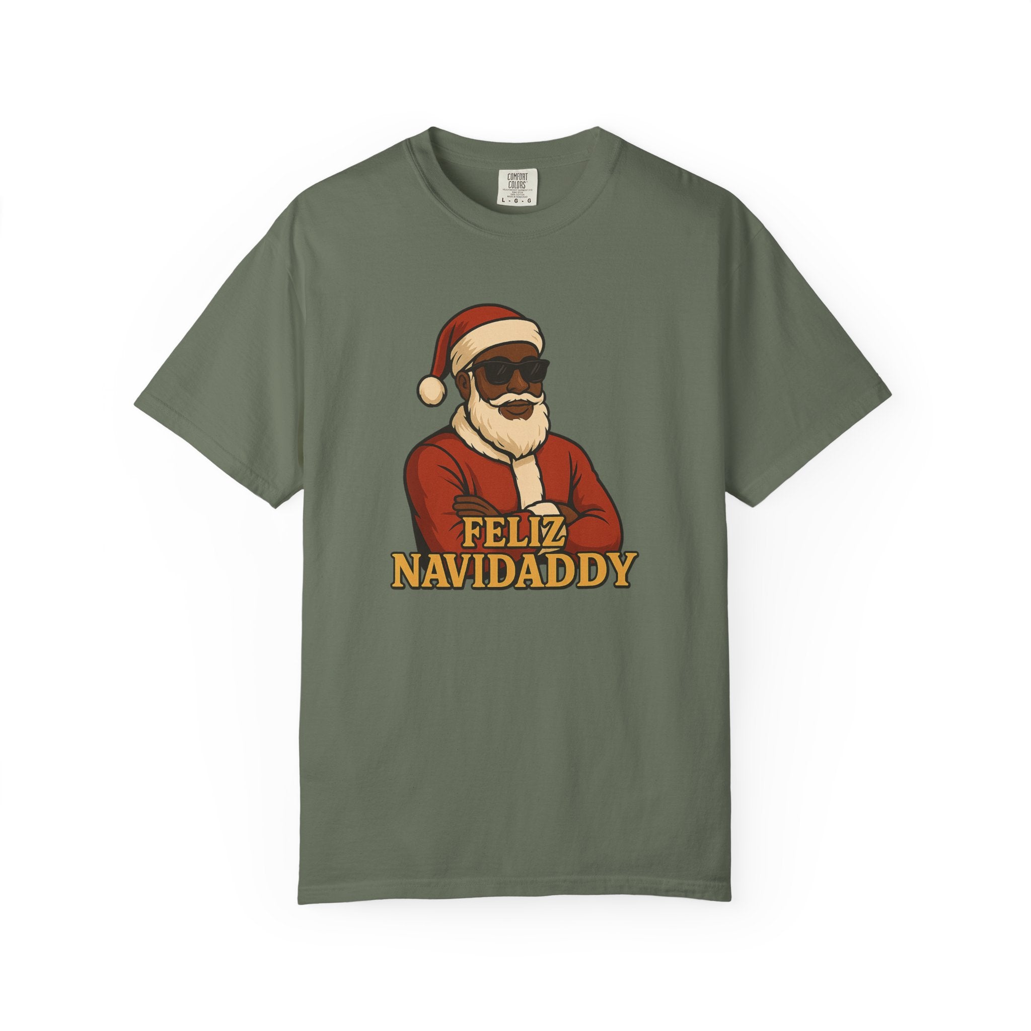 Black Santa Feliz Navidaddy T Shirt