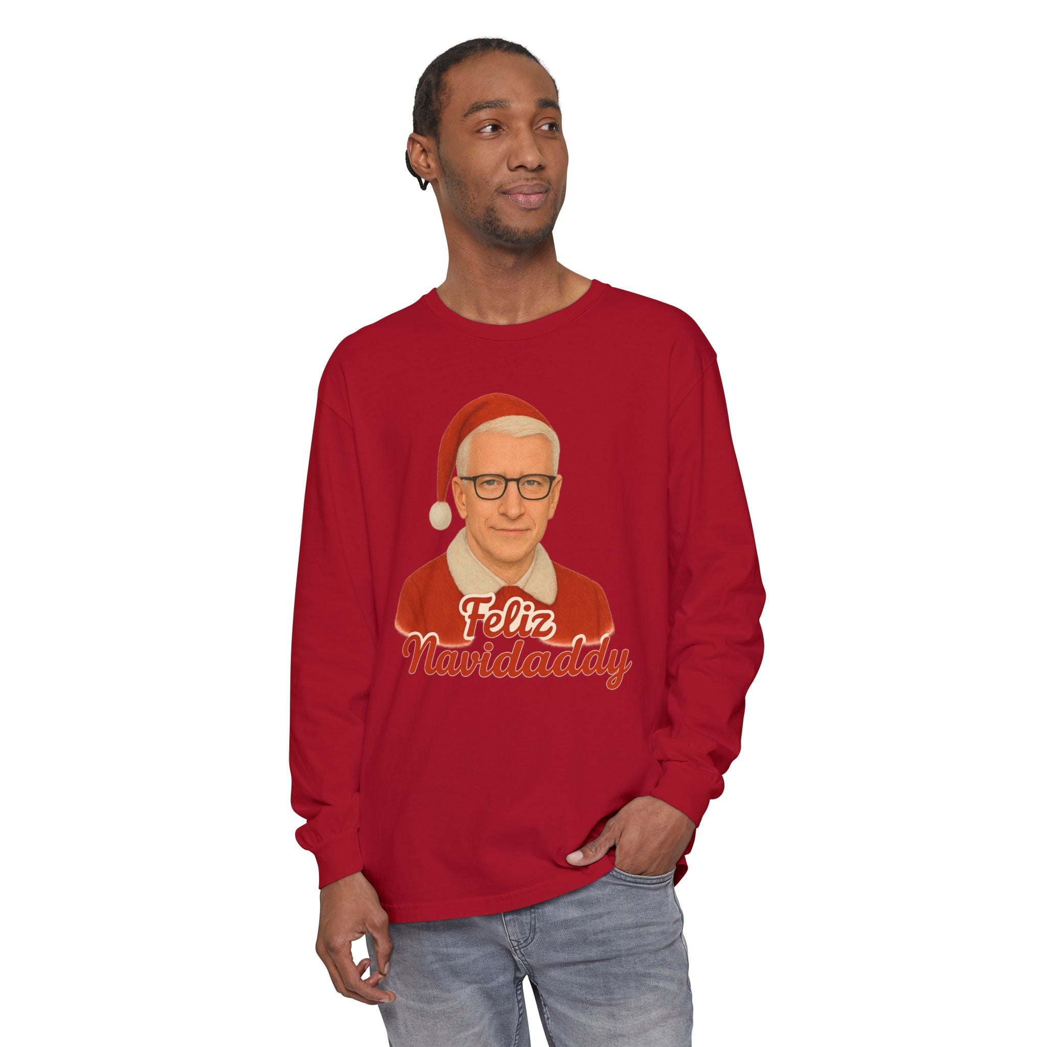 Anderson Cooper Feliz Navidaddy Long Sleeve