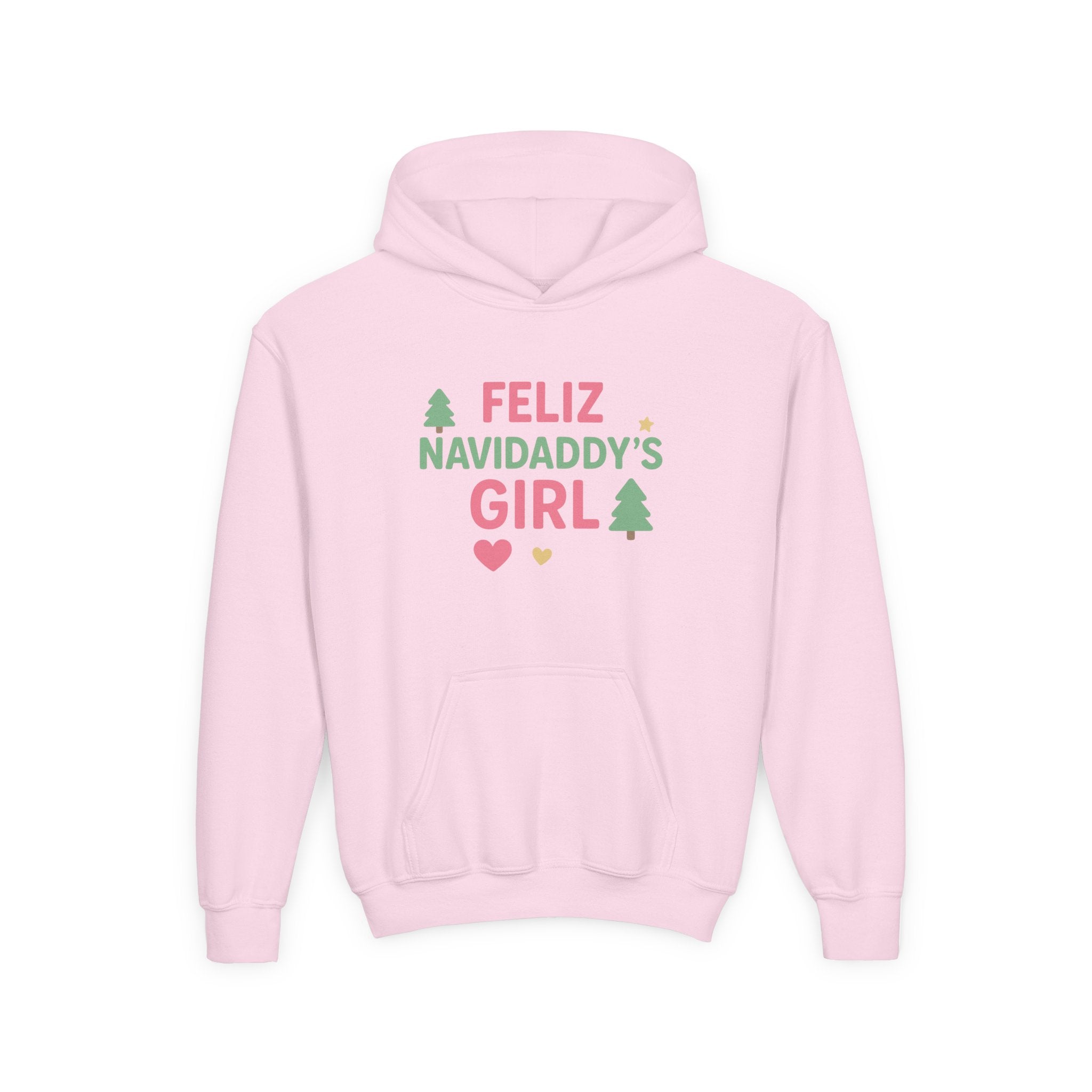 Daddy's Girl Youth Hooded Sweatshirt Feliz Navidaddy's Girl