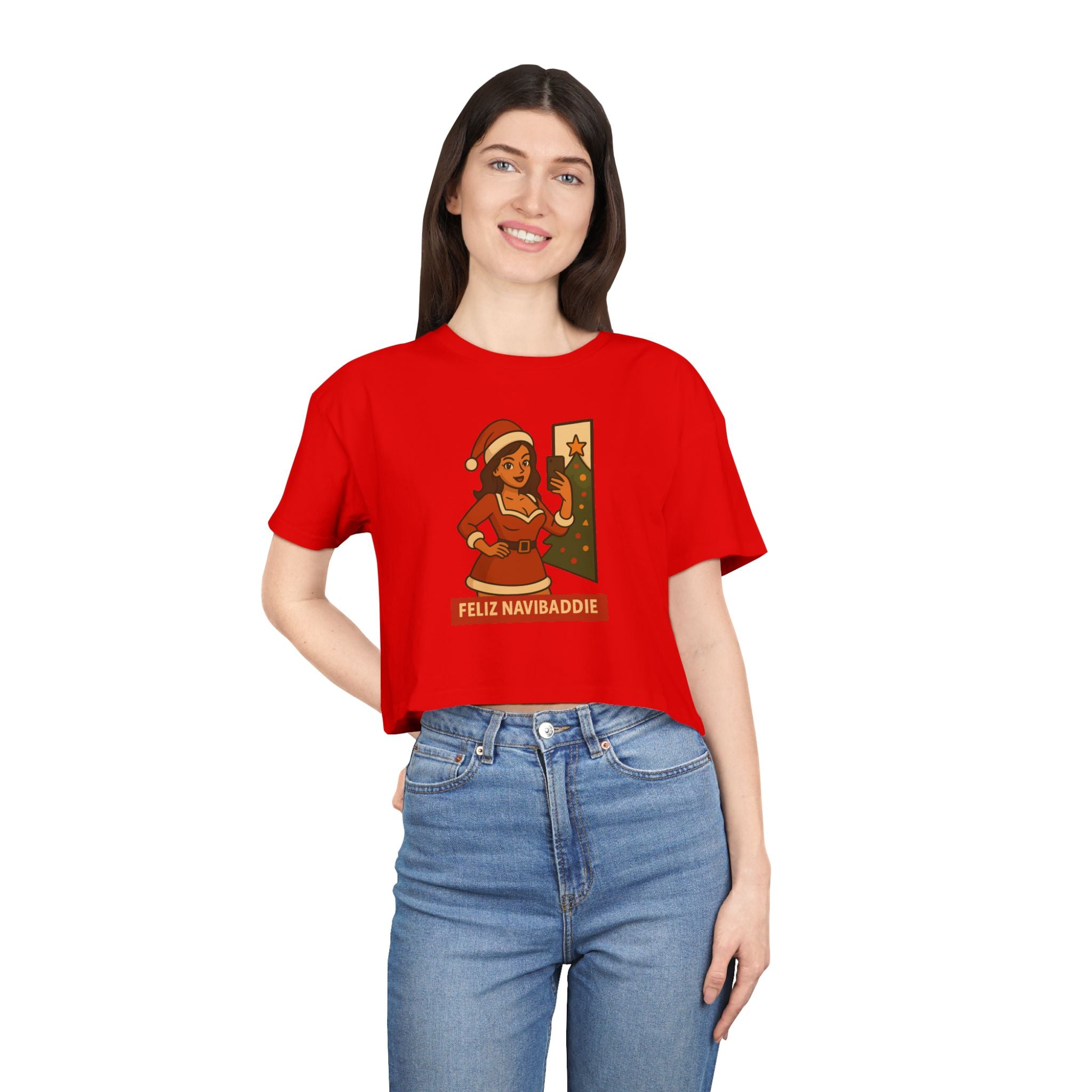 Feliz Navibaddie Brunette Crop Top