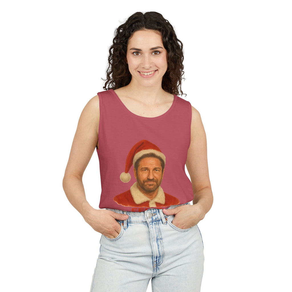 Gerard Butler Feliz Navidaddy Tank Top