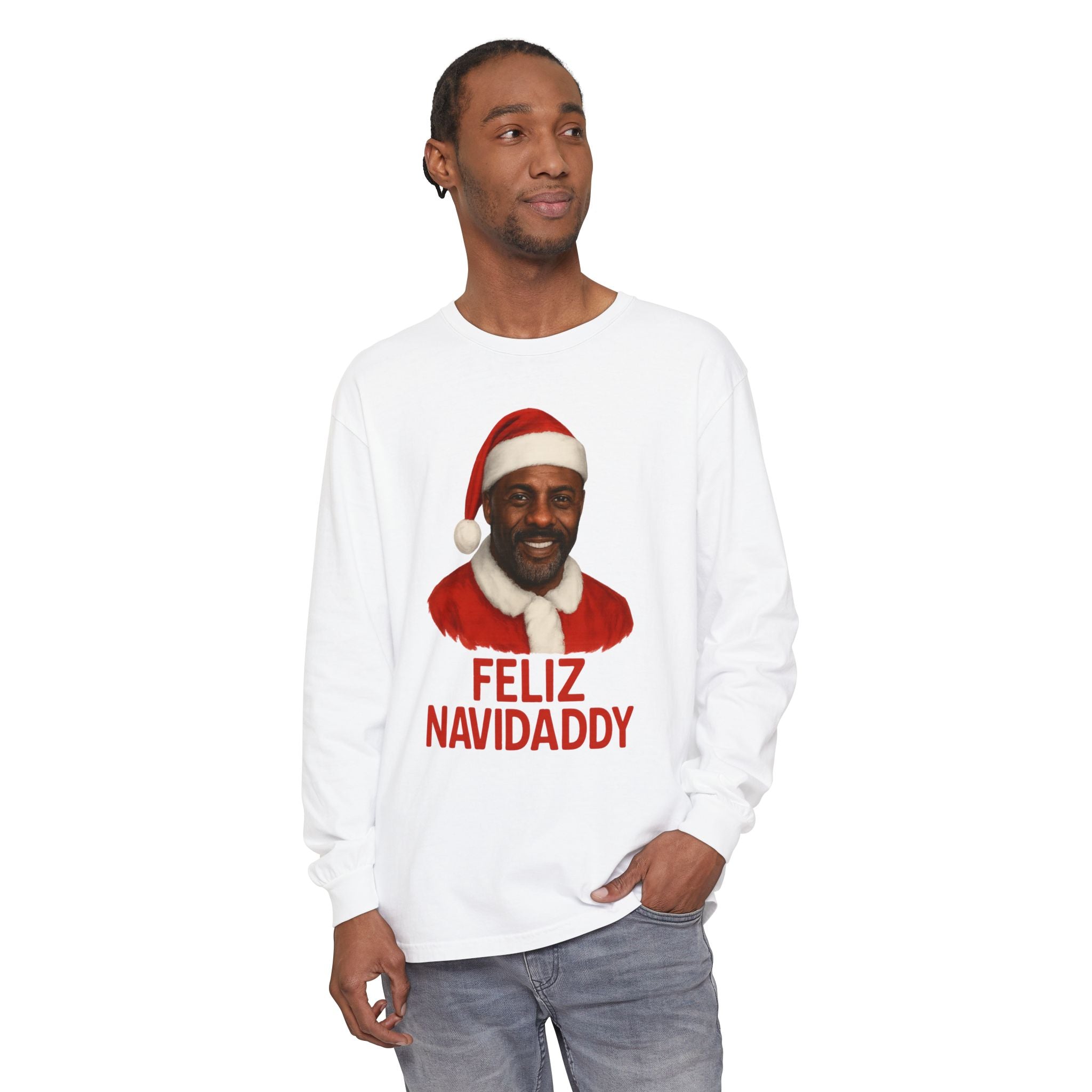 Idris Elba Feliz Navidaddy Long Sleeve