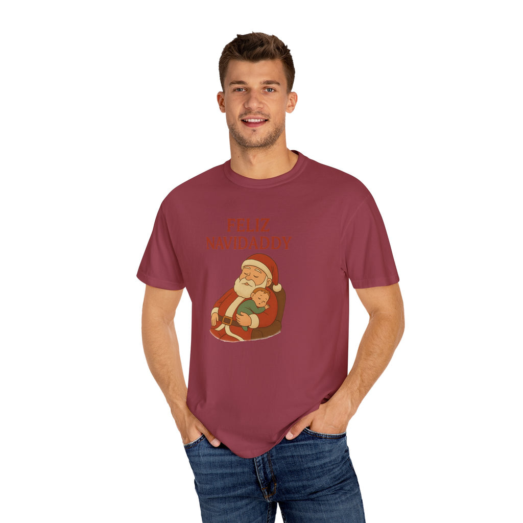 Feliz Navidaddy Sleeping Dad and Baby T Shirt