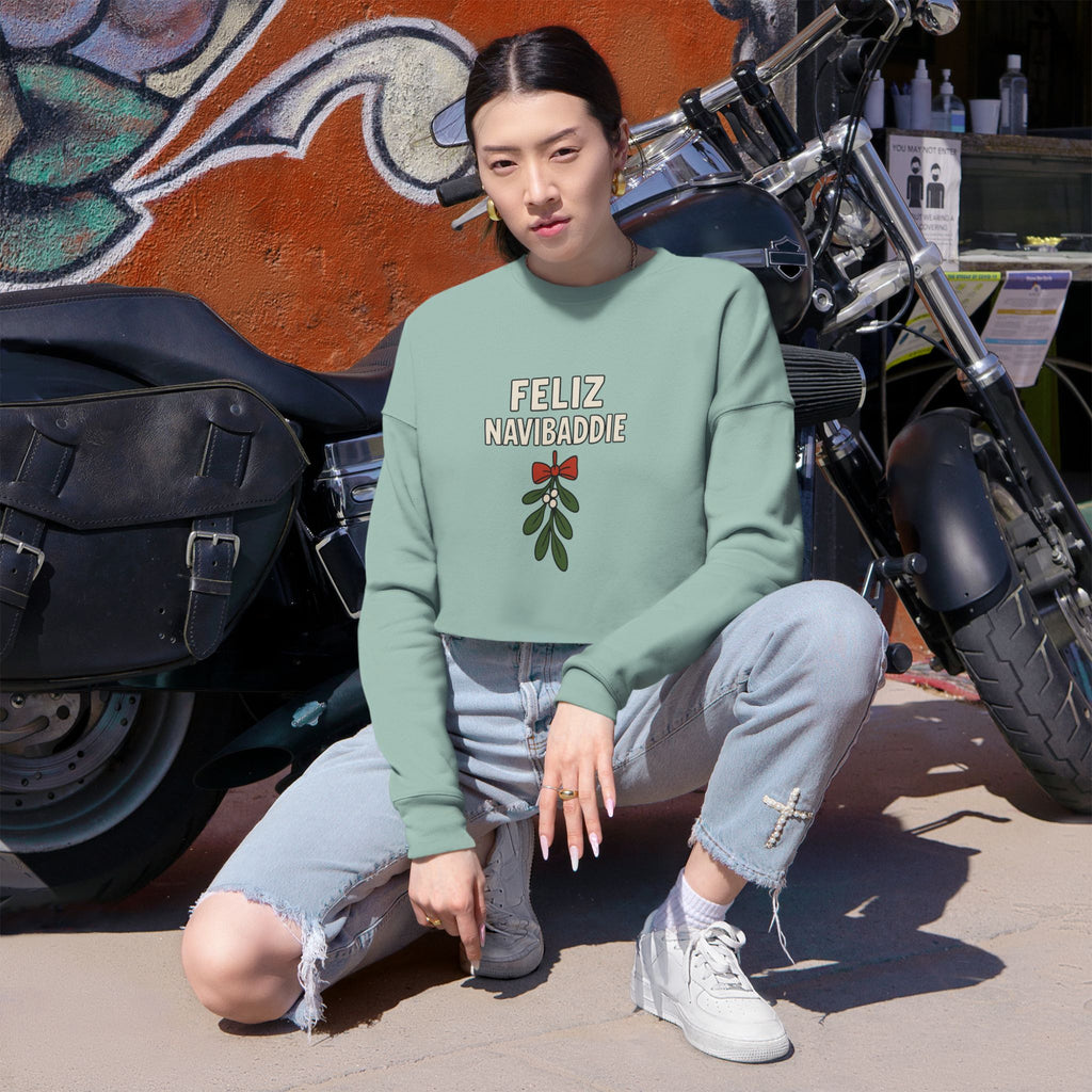 Feliz Navibaddie Cropped Sweatshirt