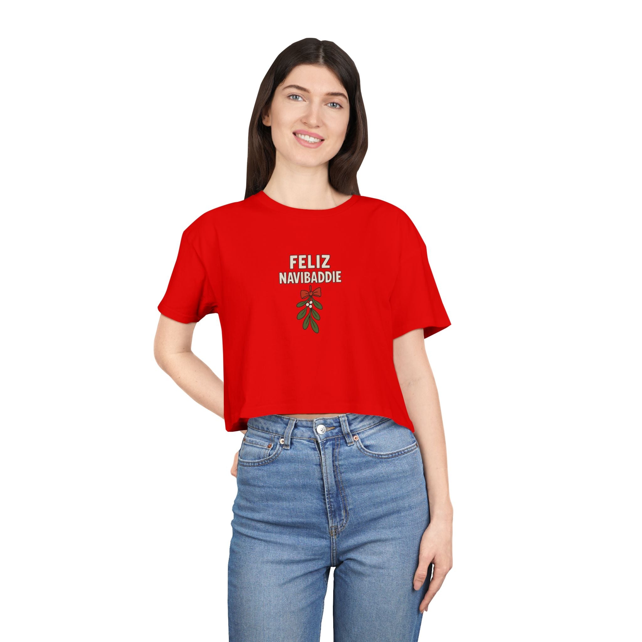 Feliz NaviBaddie Women's Crop Tee