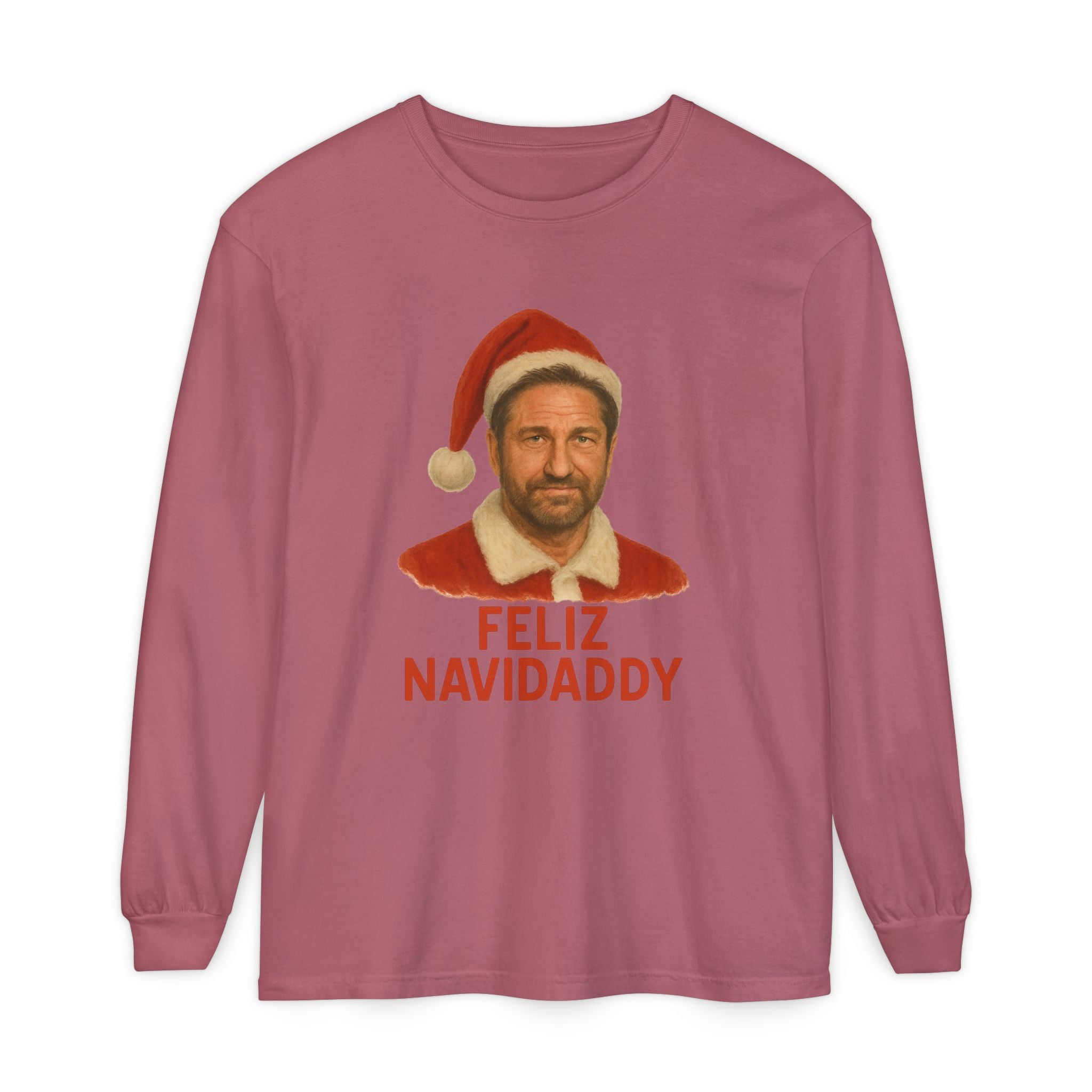 Gerard Butler Feliz Navidaddy Long Sleeve
