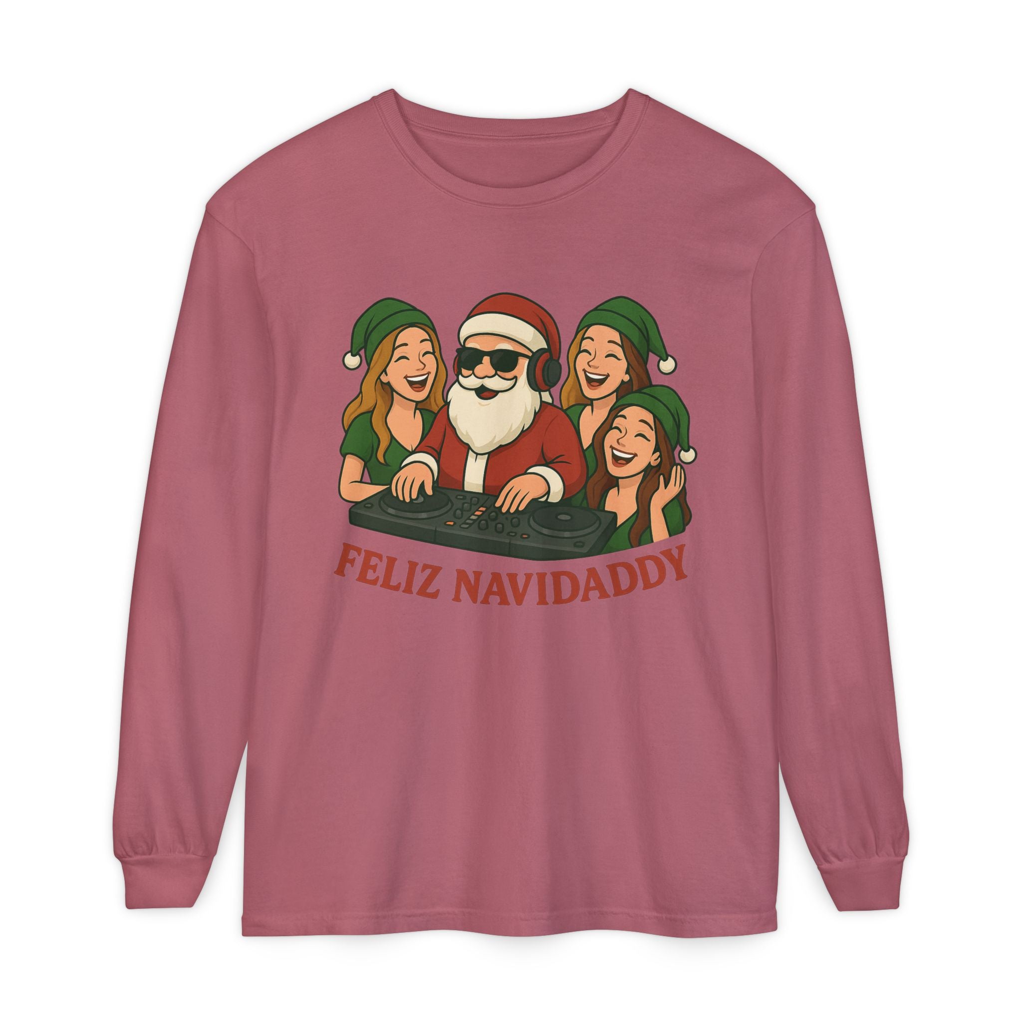 DJ Santa Feliz Navidaddy Long Sleeve