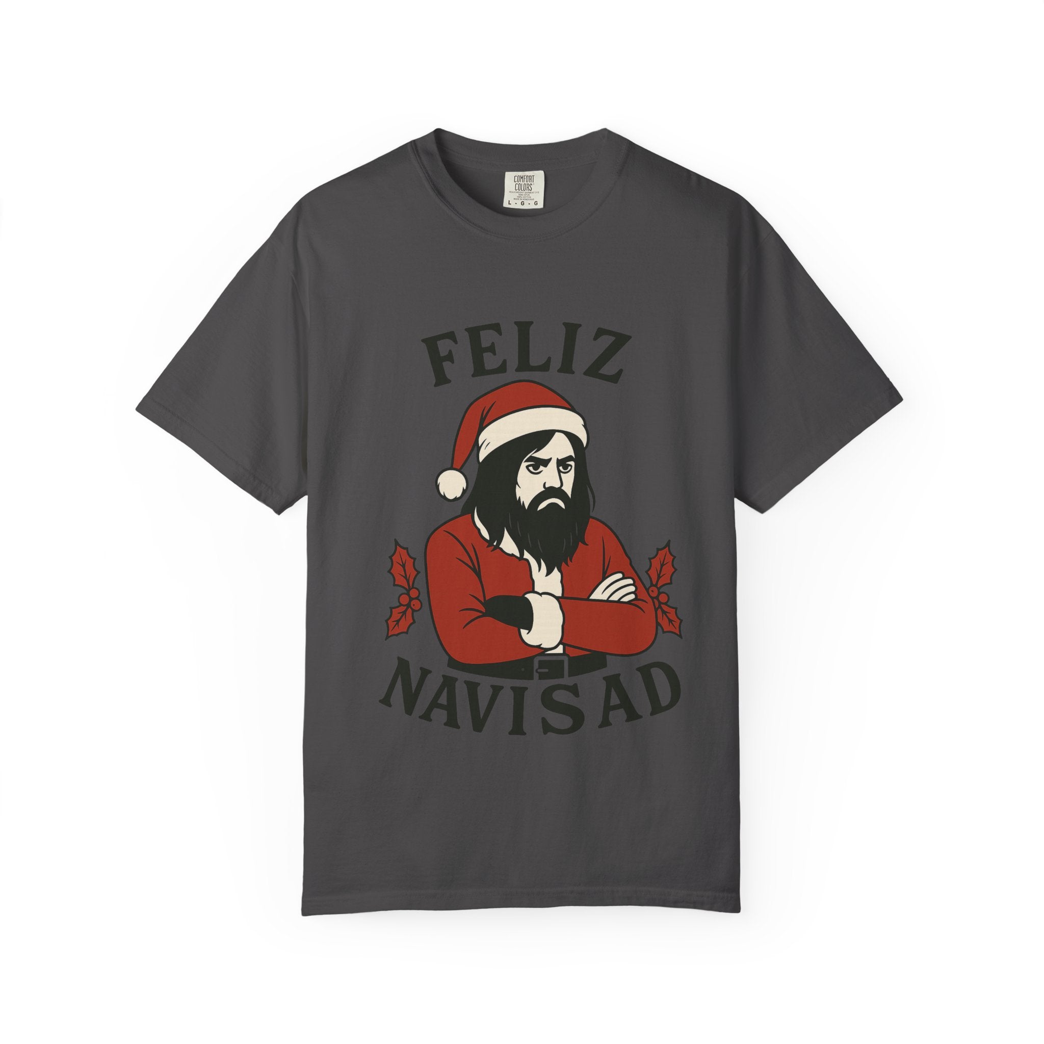 Feliz NaviSAD Emo Santa T Shirt