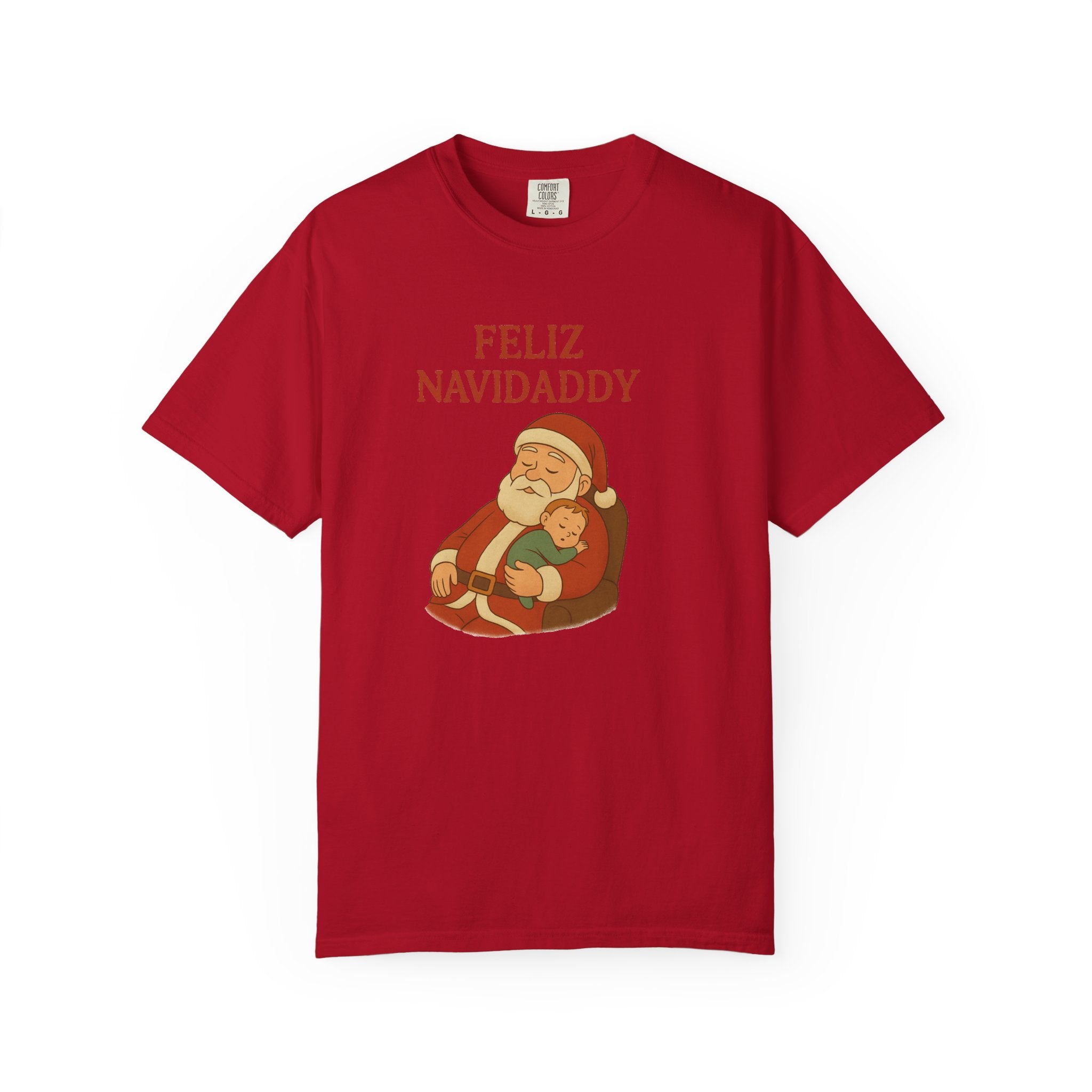 Feliz Navidaddy Sleeping Dad and Baby T Shirt