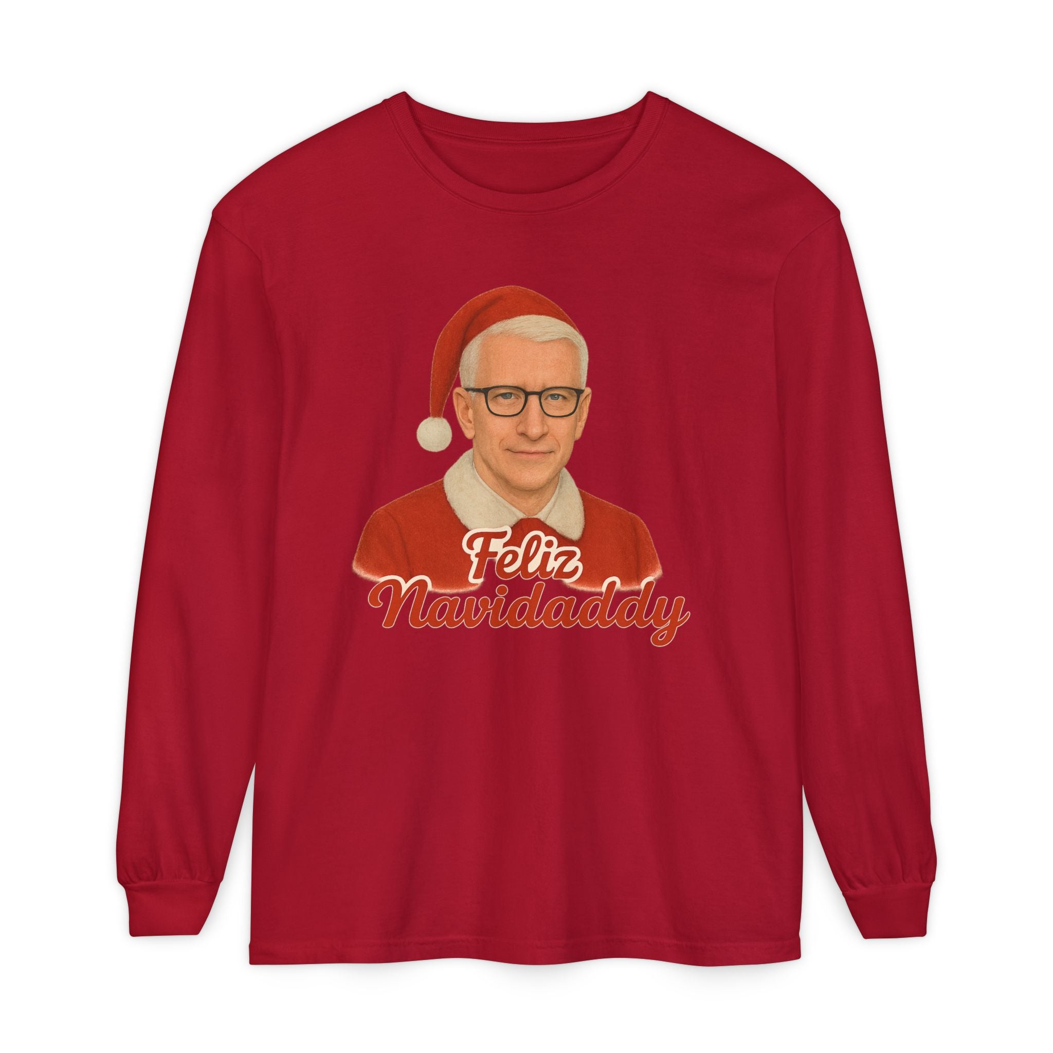 Anderson Cooper Feliz Navidaddy Long Sleeve