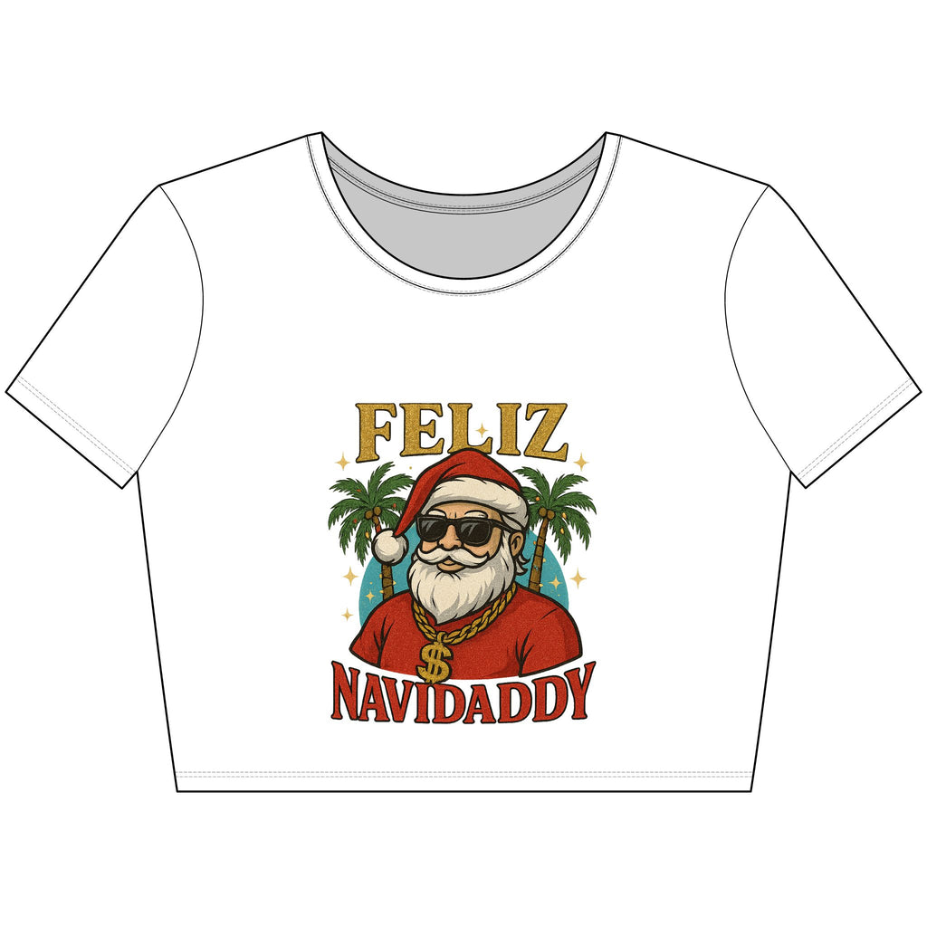 Feliz Navidaddy Crop Top