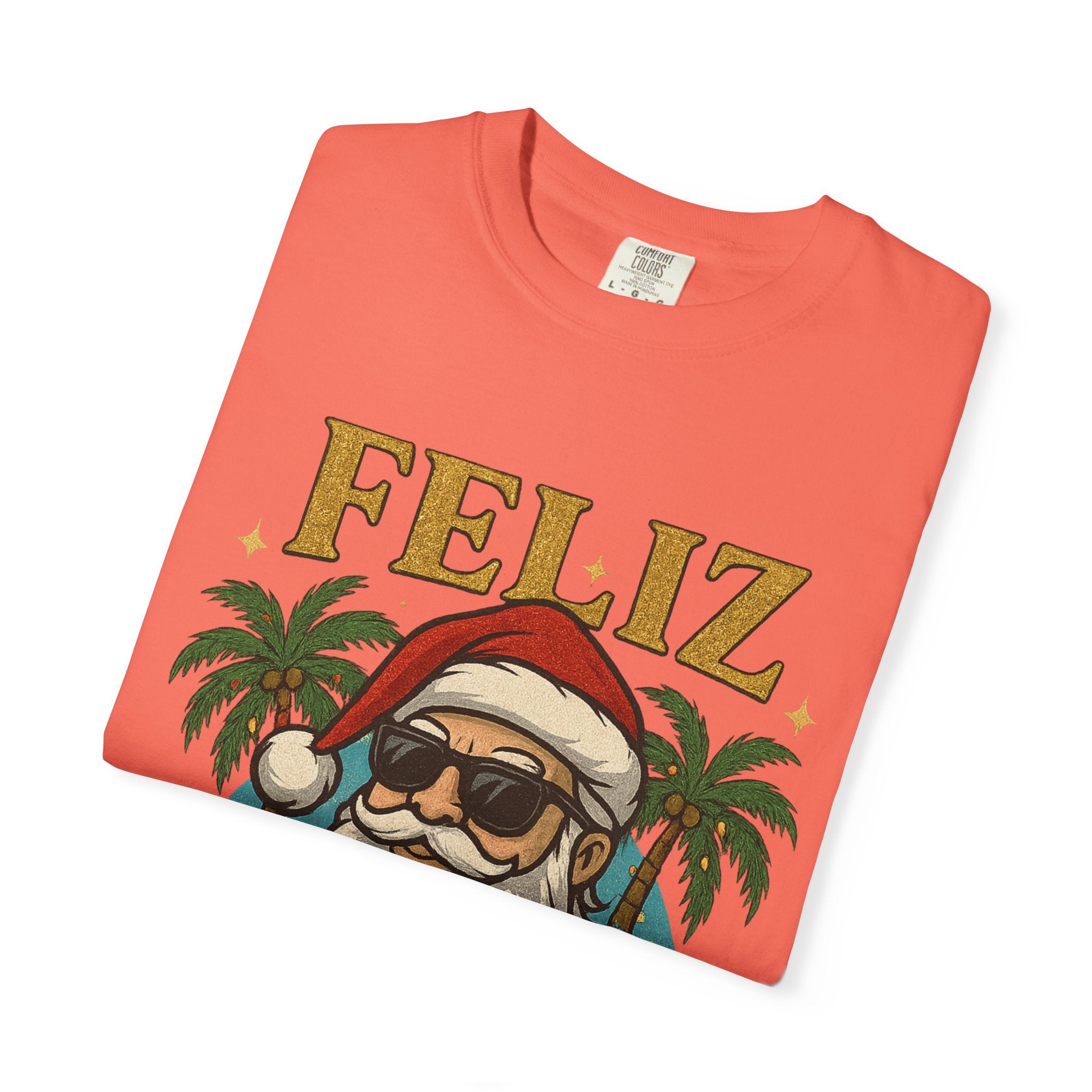 Feliz Navidaddy Blinged Out Santa T Shirt