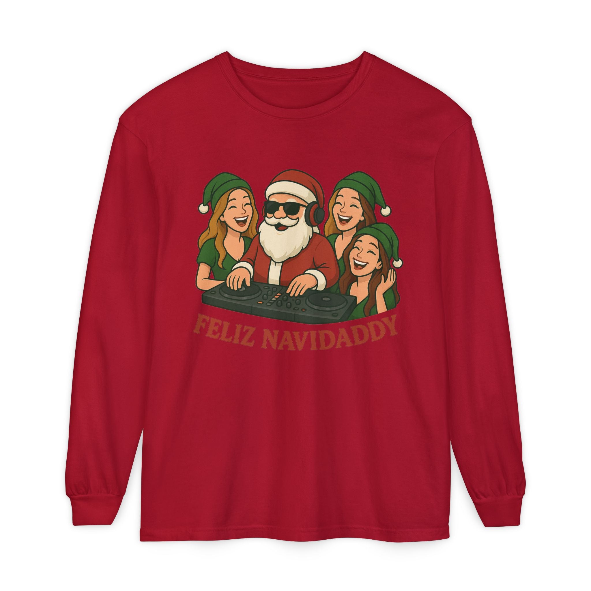 DJ Santa Feliz Navidaddy Long Sleeve