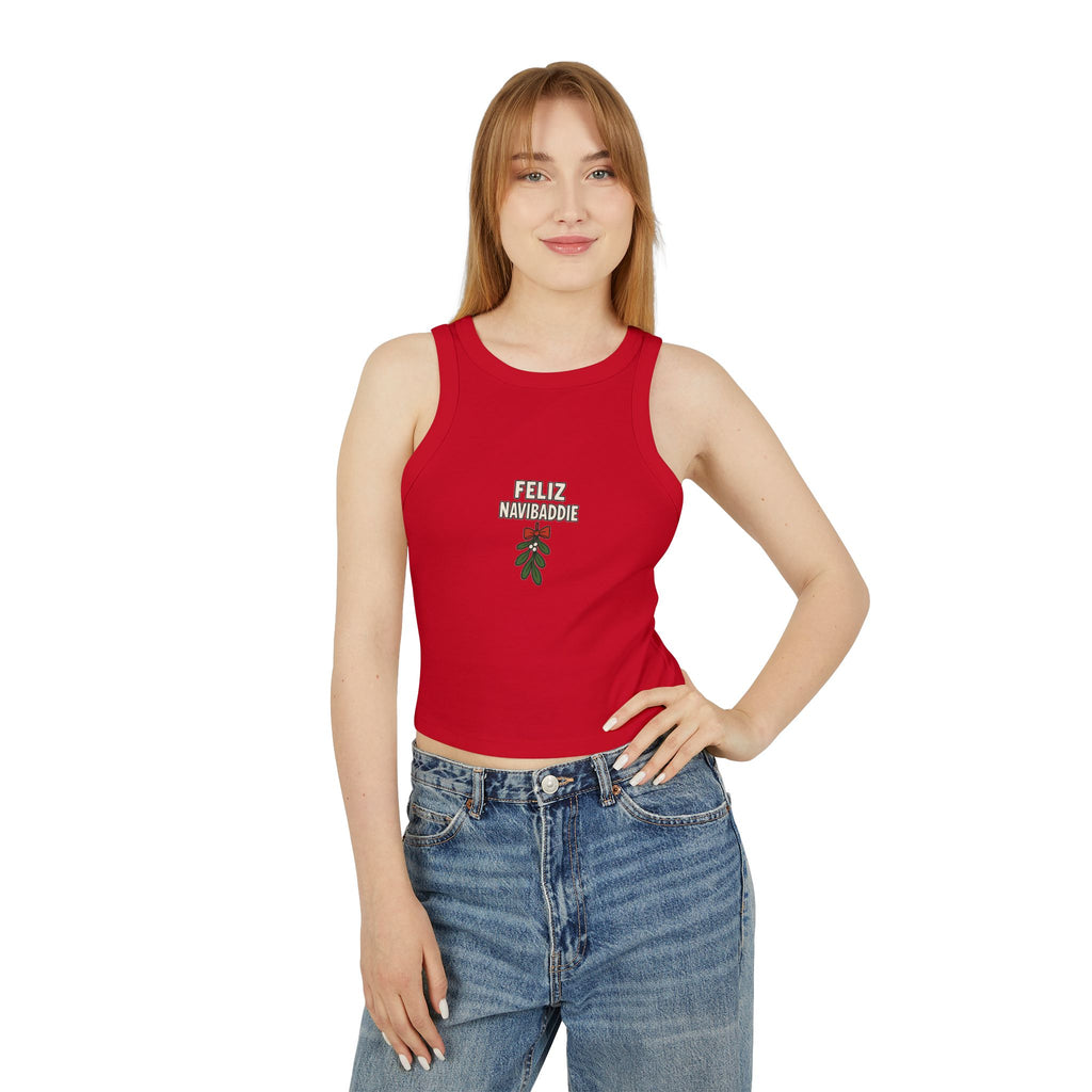 Feliz Navibaddie Women's Micro Rib Racer Tank Top