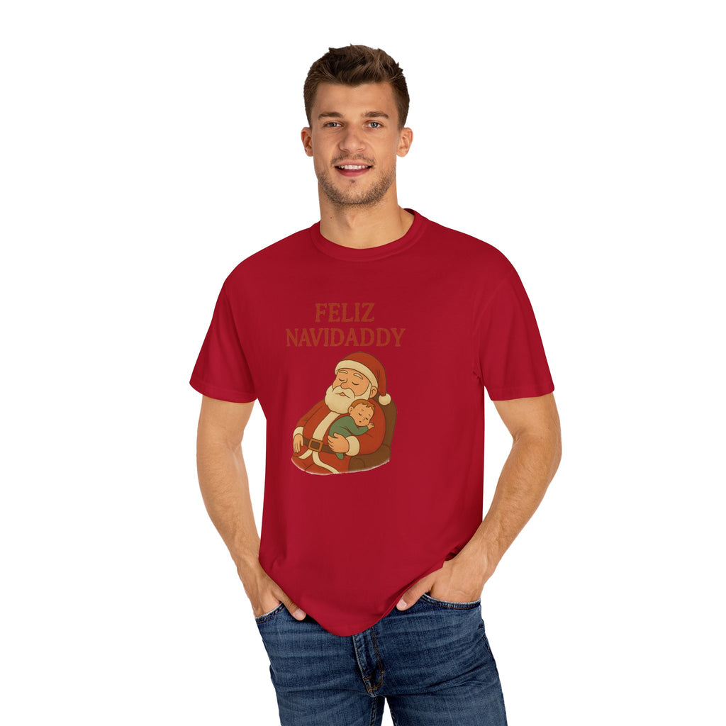 Feliz Navidaddy Sleeping Dad and Baby T Shirt