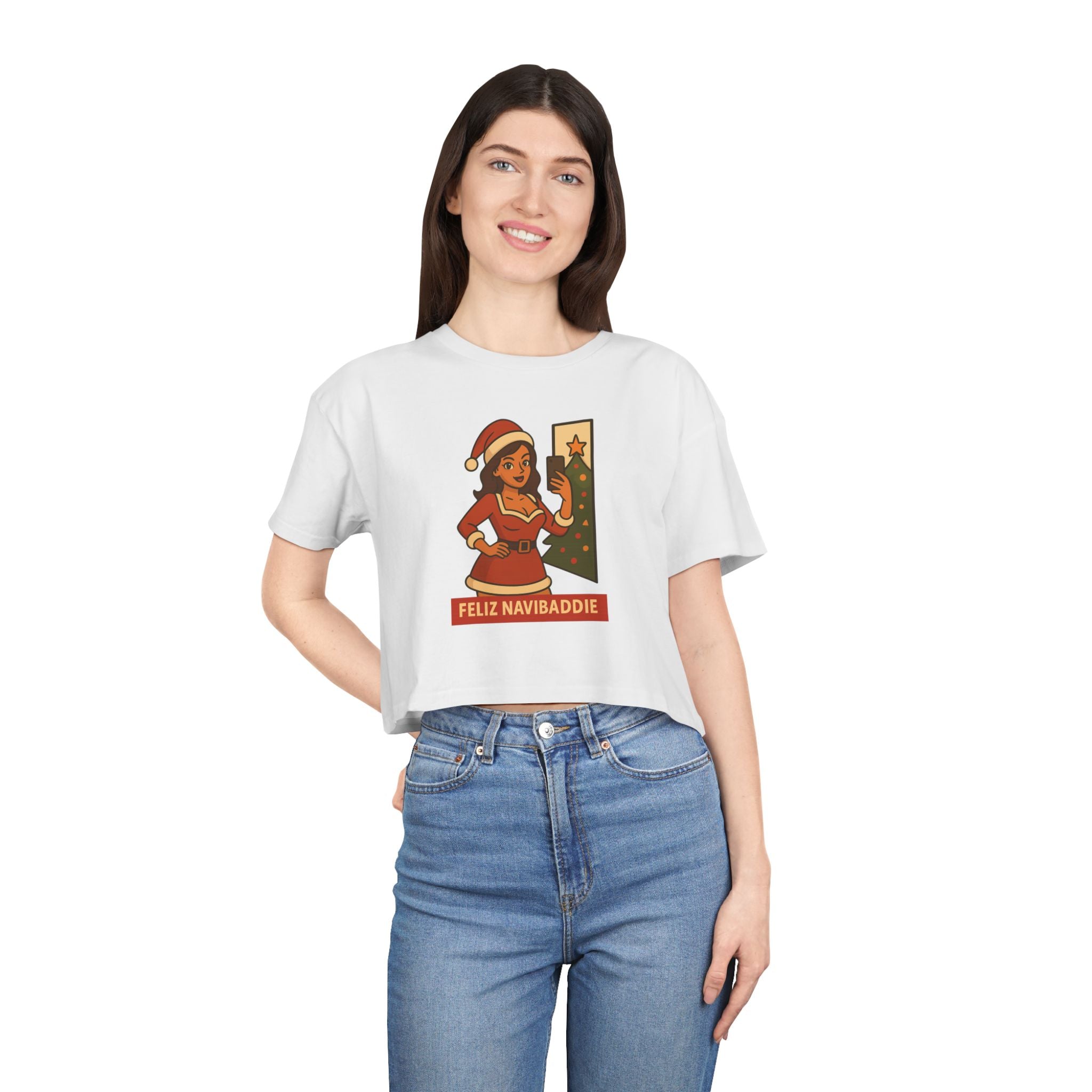 Feliz Navibaddie Brunette Crop Top