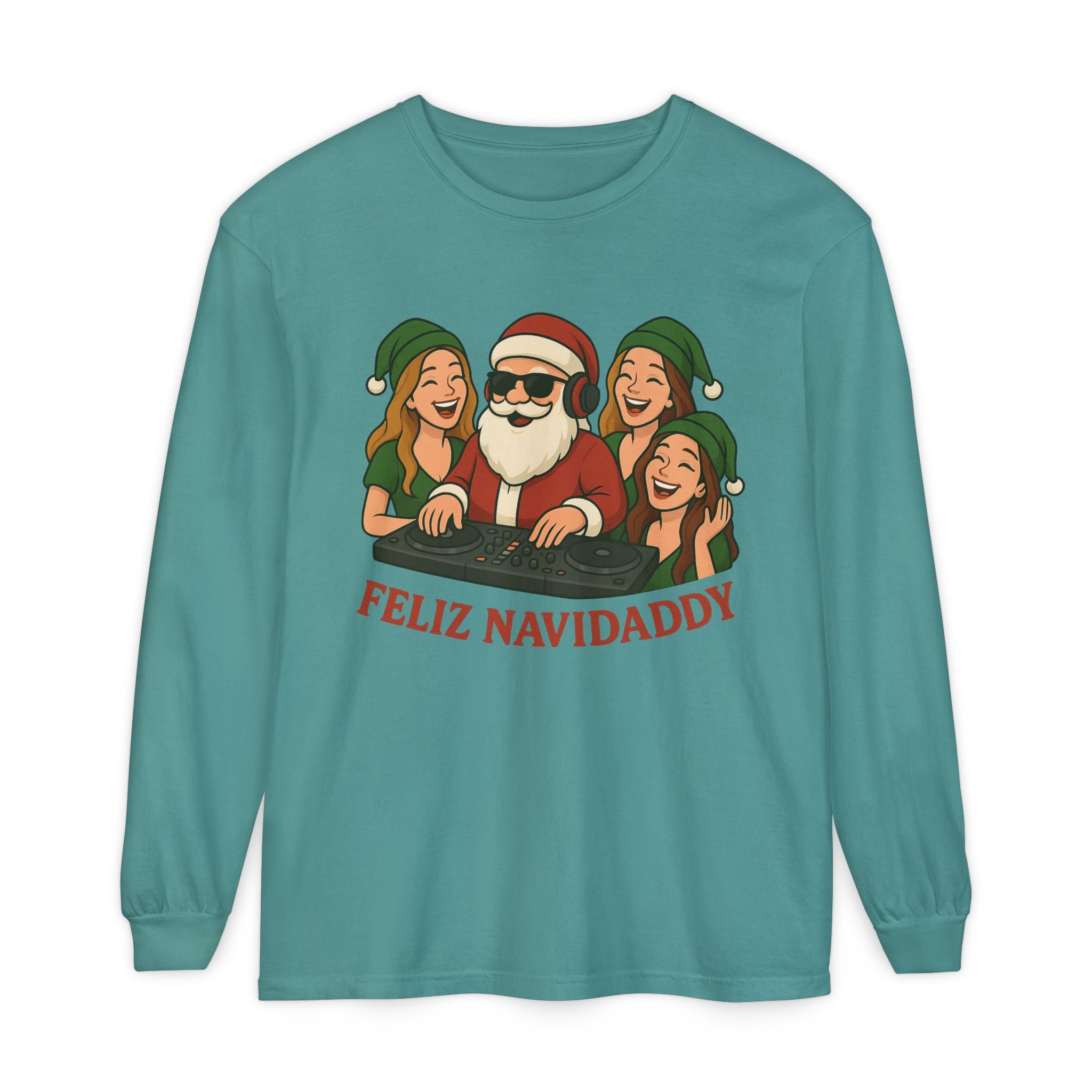 DJ Santa Feliz Navidaddy Long Sleeve