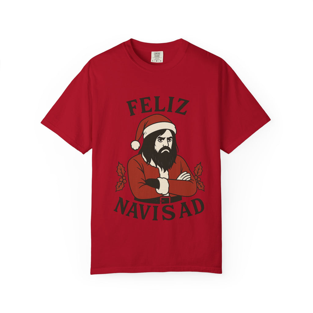 Feliz NaviSAD Emo Santa T Shirt