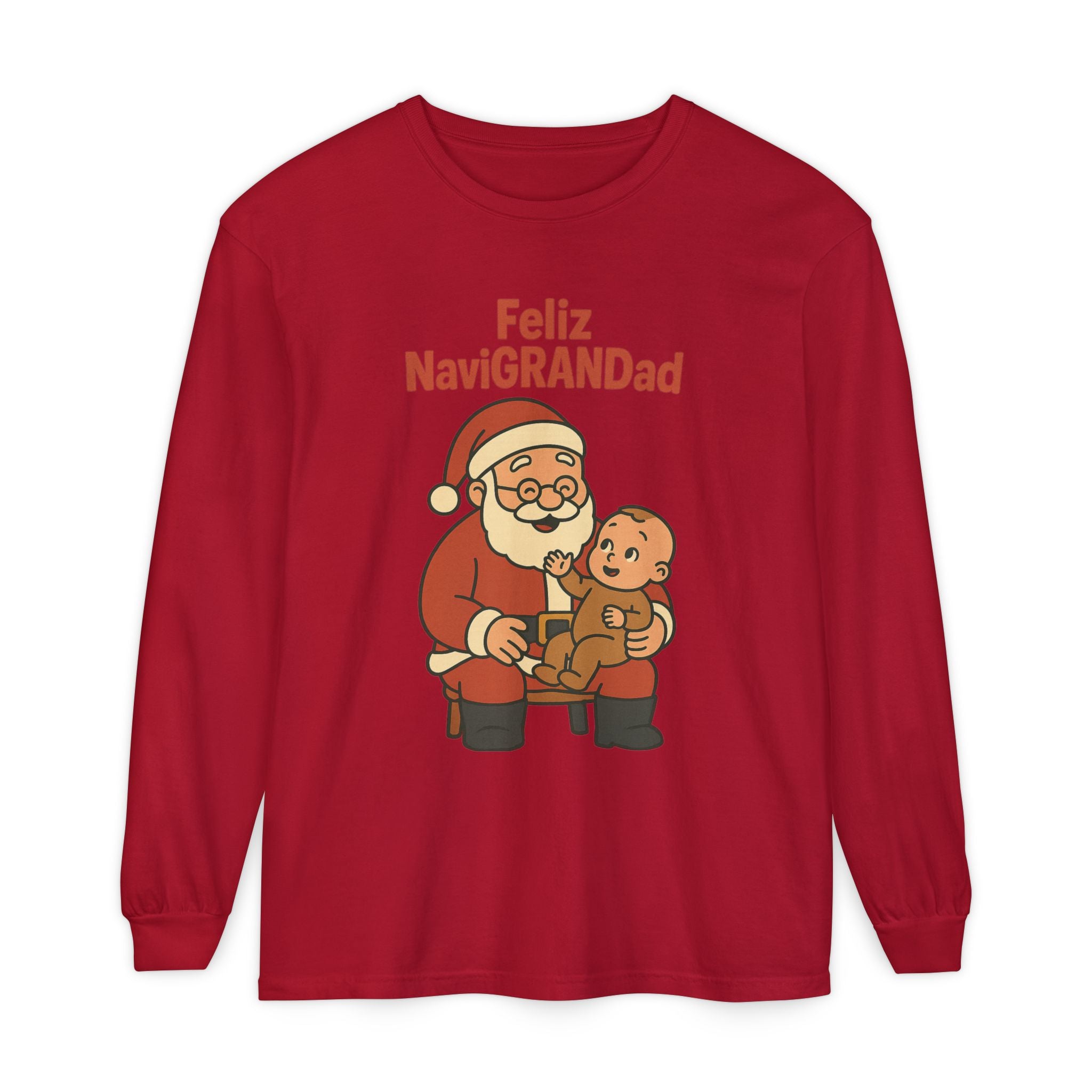 Feliz NaviGRANDad w one grandchild Long Sleeve