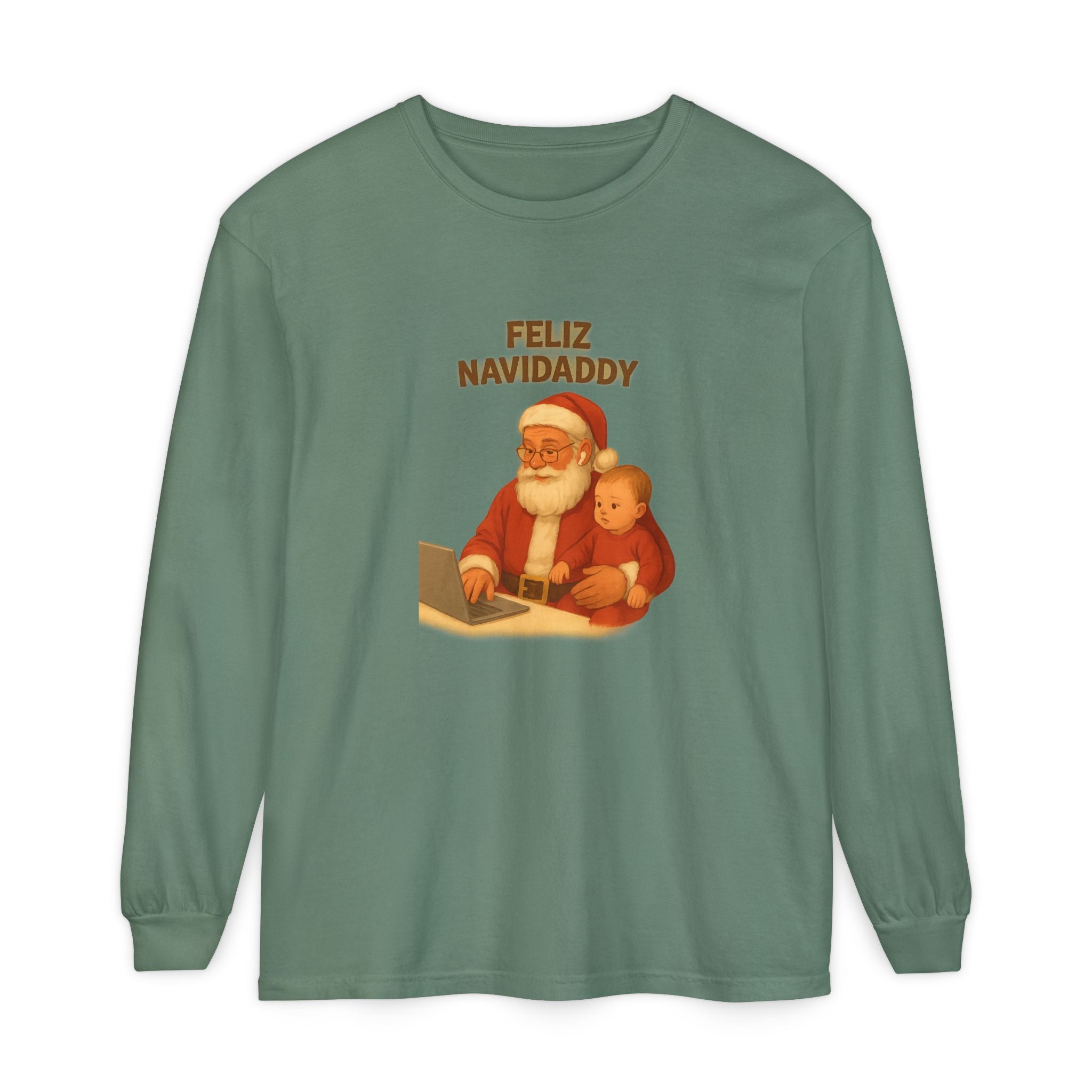 Working Dad Long Sleeve Feliz Navidaddy