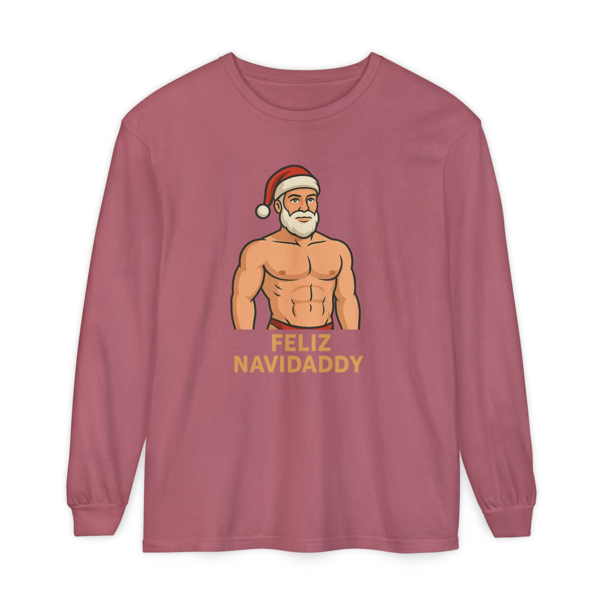 Big Claus Energy Feliz Navidaddy Long Sleeve