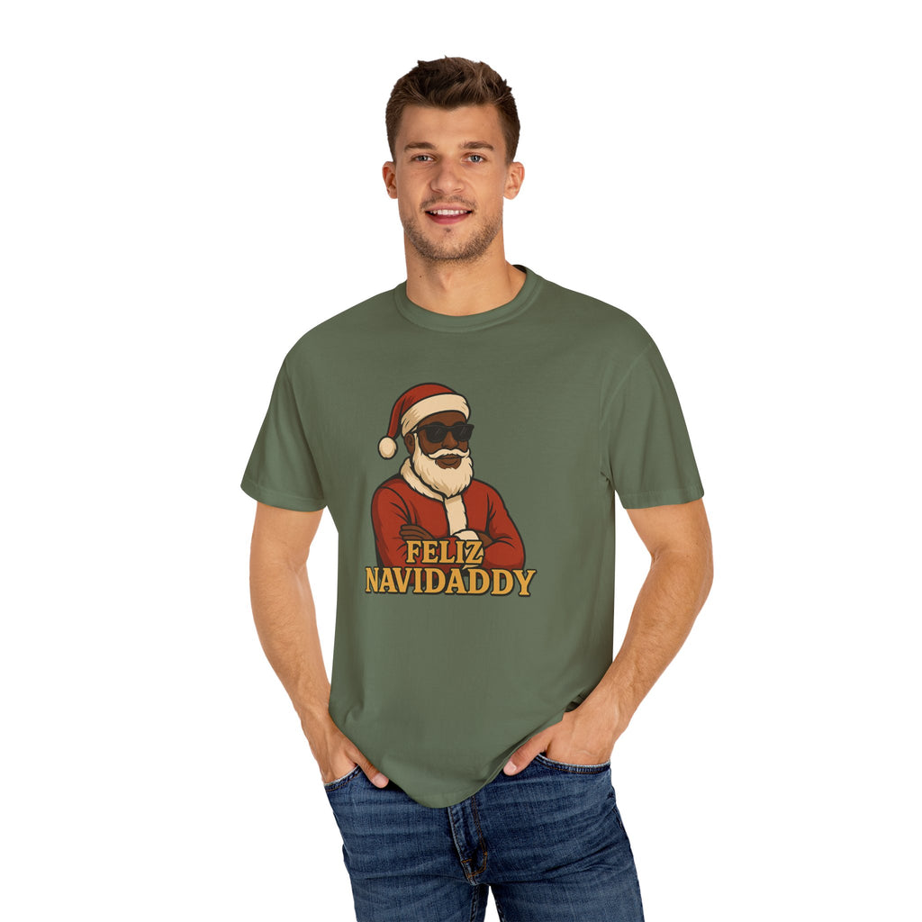 Black Santa Feliz Navidaddy T Shirt