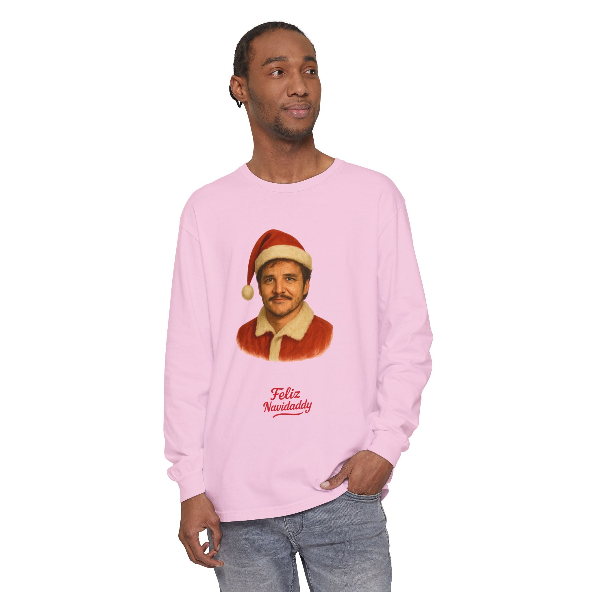 Pedro Pascal Feliz Navidaddy Long Sleeve