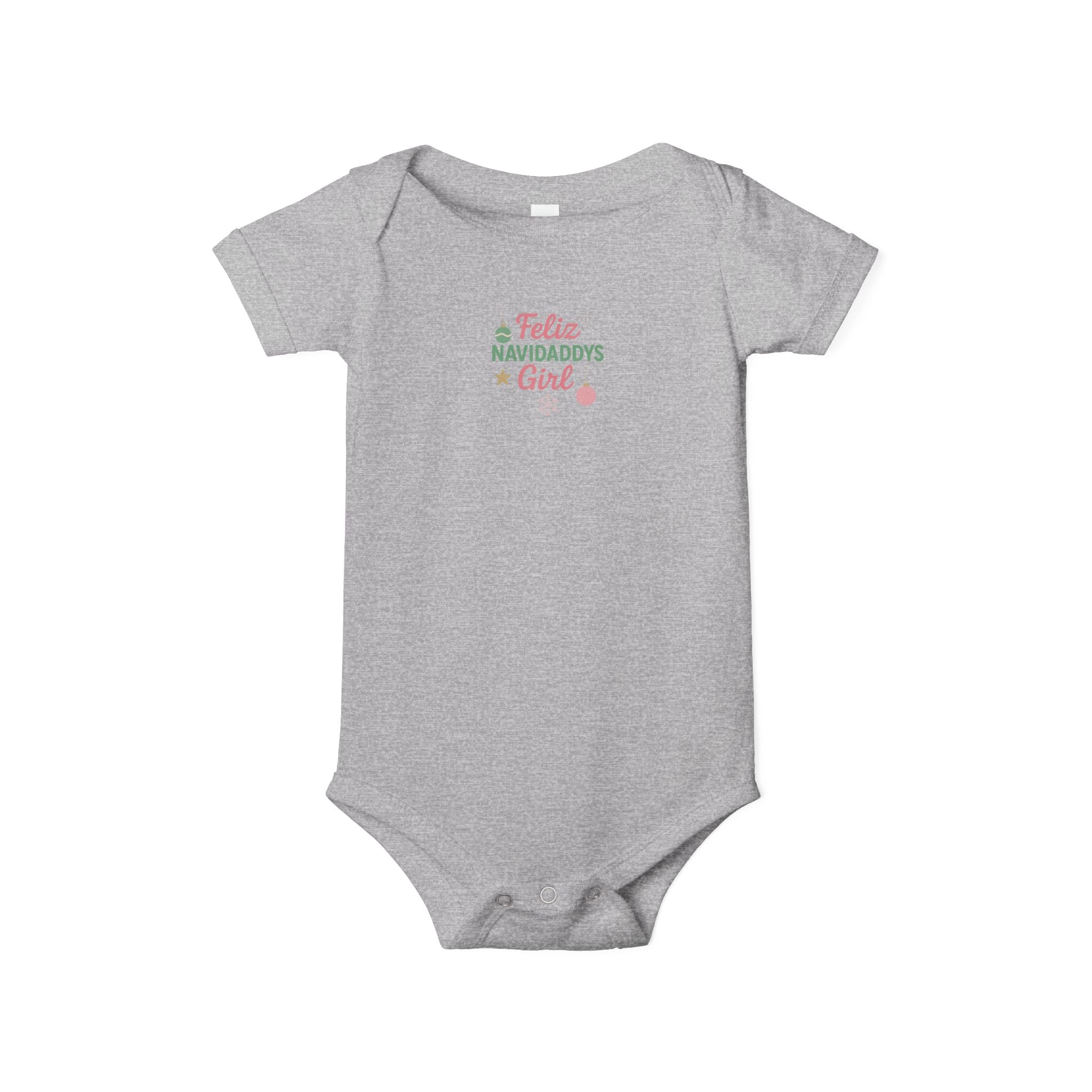 Daddy's Girl Infant Jersey One Piece Feliz Navidaddy's GIrl