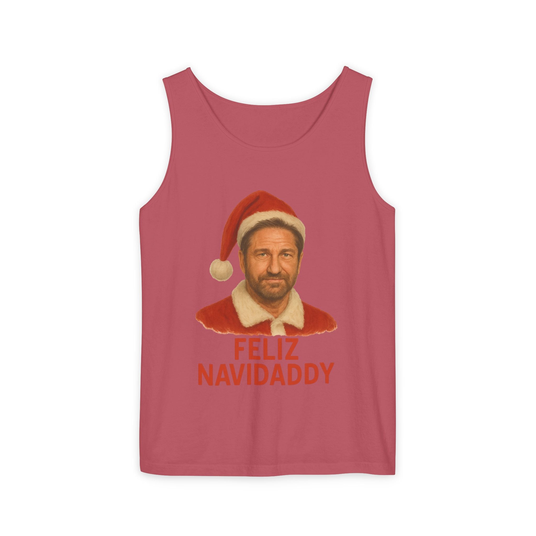Gerard Butler Feliz Navidaddy Tank Top
