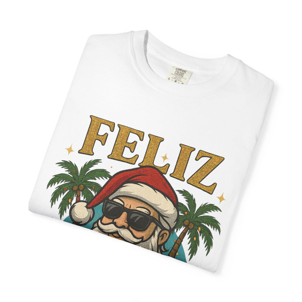 Feliz Navidaddy Blinged Out Santa T Shirt