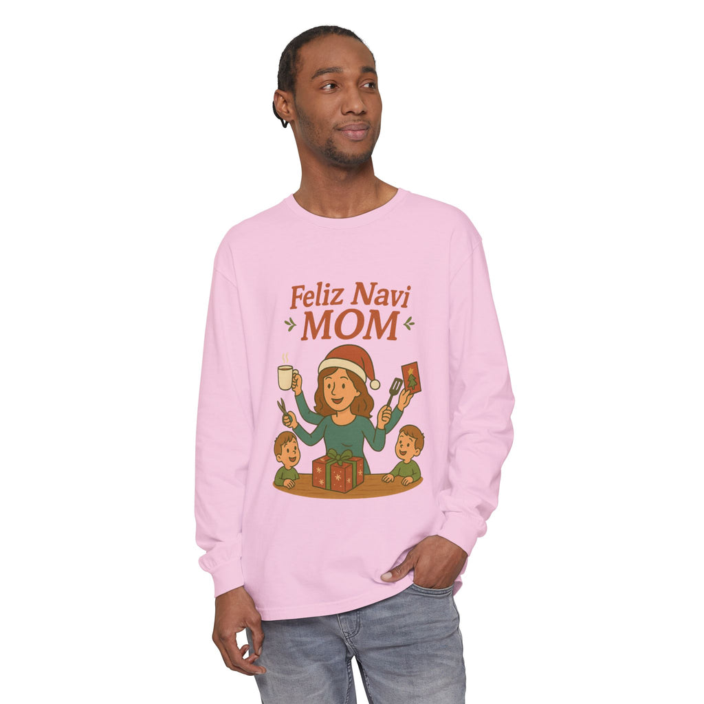 Busy Christmas Mom Feliz NaviMOM Long Sleeve