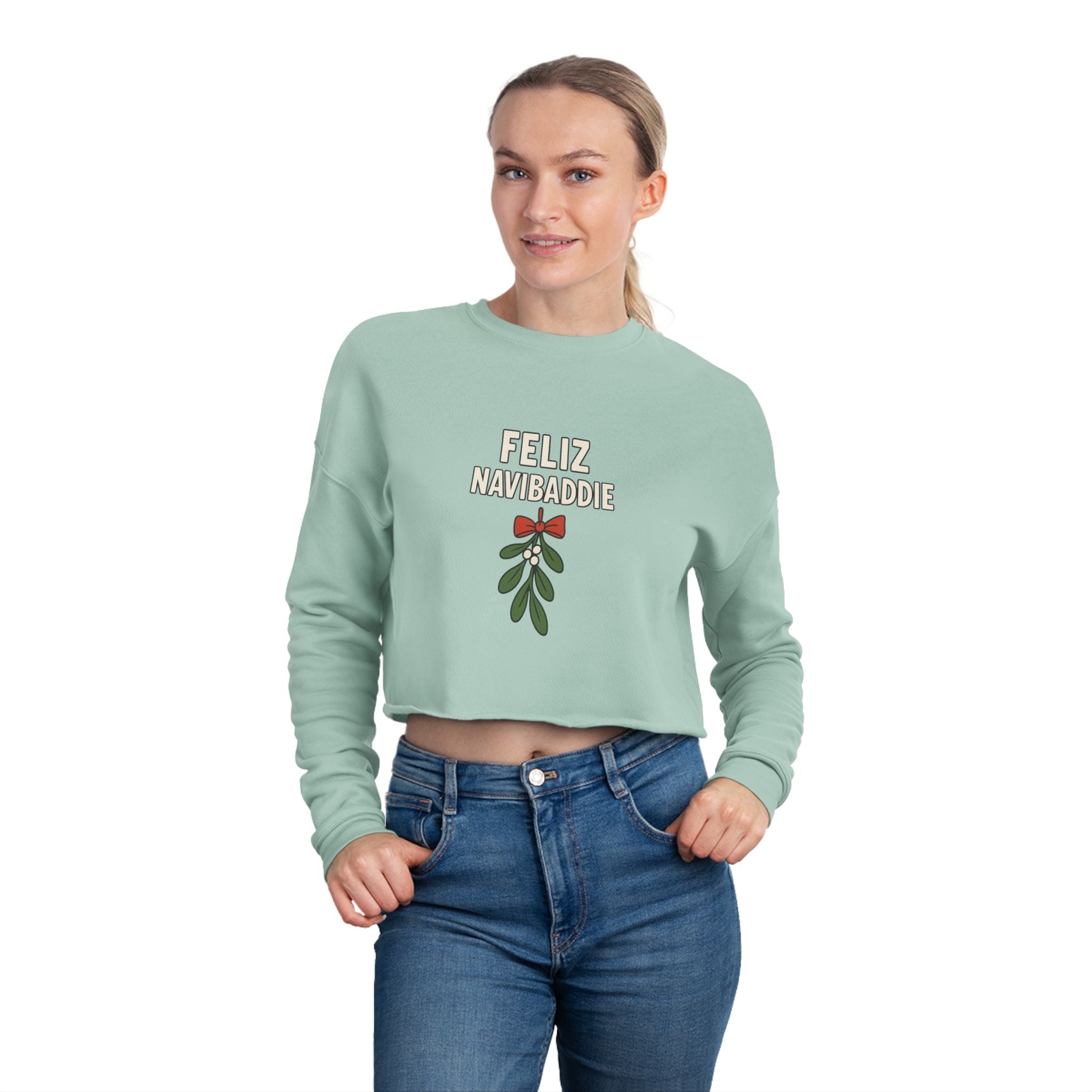 Feliz Navibaddie Cropped Sweatshirt
