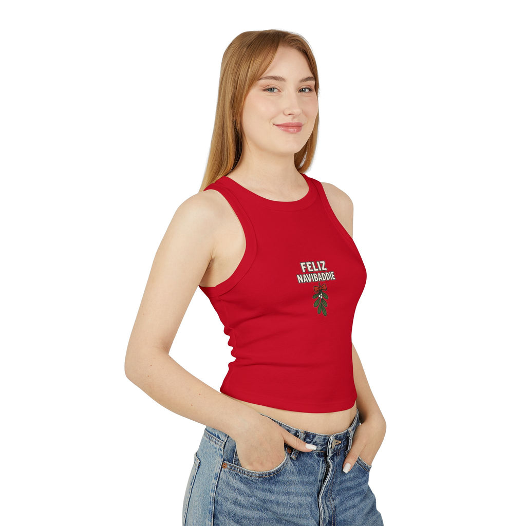 Feliz Navibaddie Women's Micro Rib Racer Tank Top