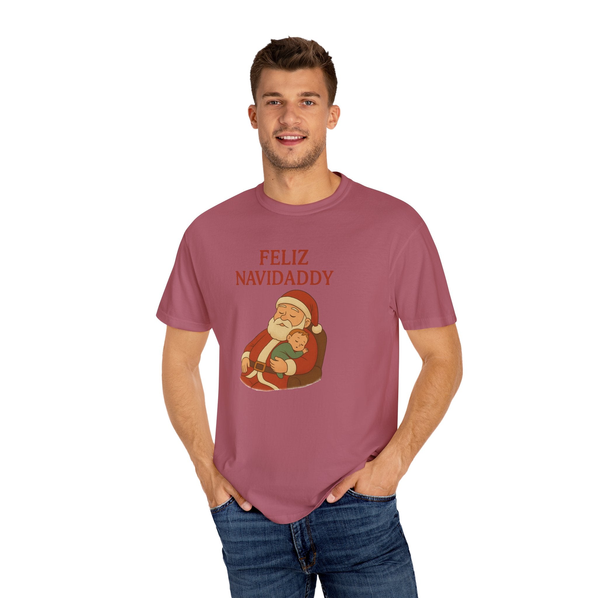 Feliz Navidaddy Sleeping Dad and Baby T Shirt