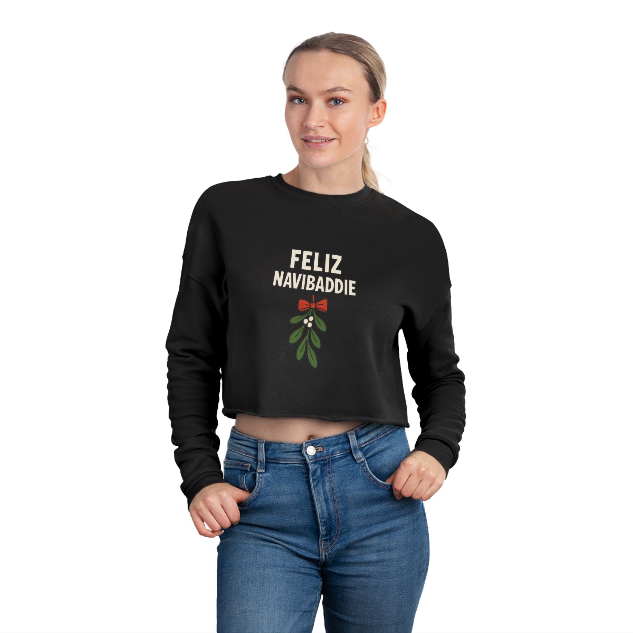 Feliz Navibaddie Cropped Sweatshirt